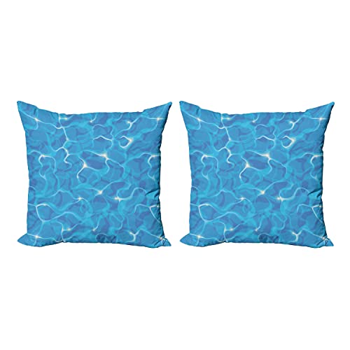 Blue Aqua White