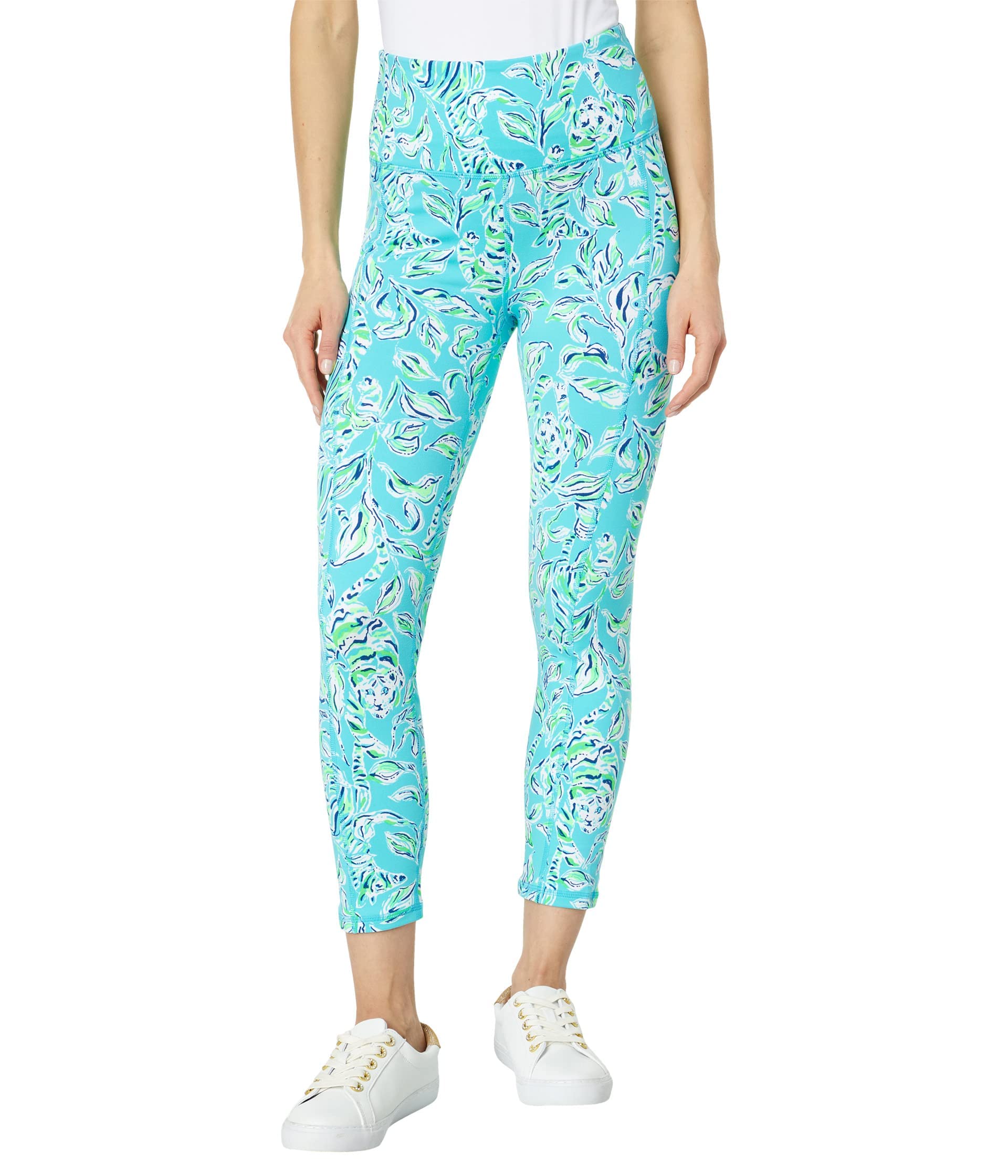 Lilly Pulitzer UPF 50+ High-Rise Weekender Leggings for Women - Sun Protection Travel Yoga Pants for Beach, Vacation & Active Lifestyle