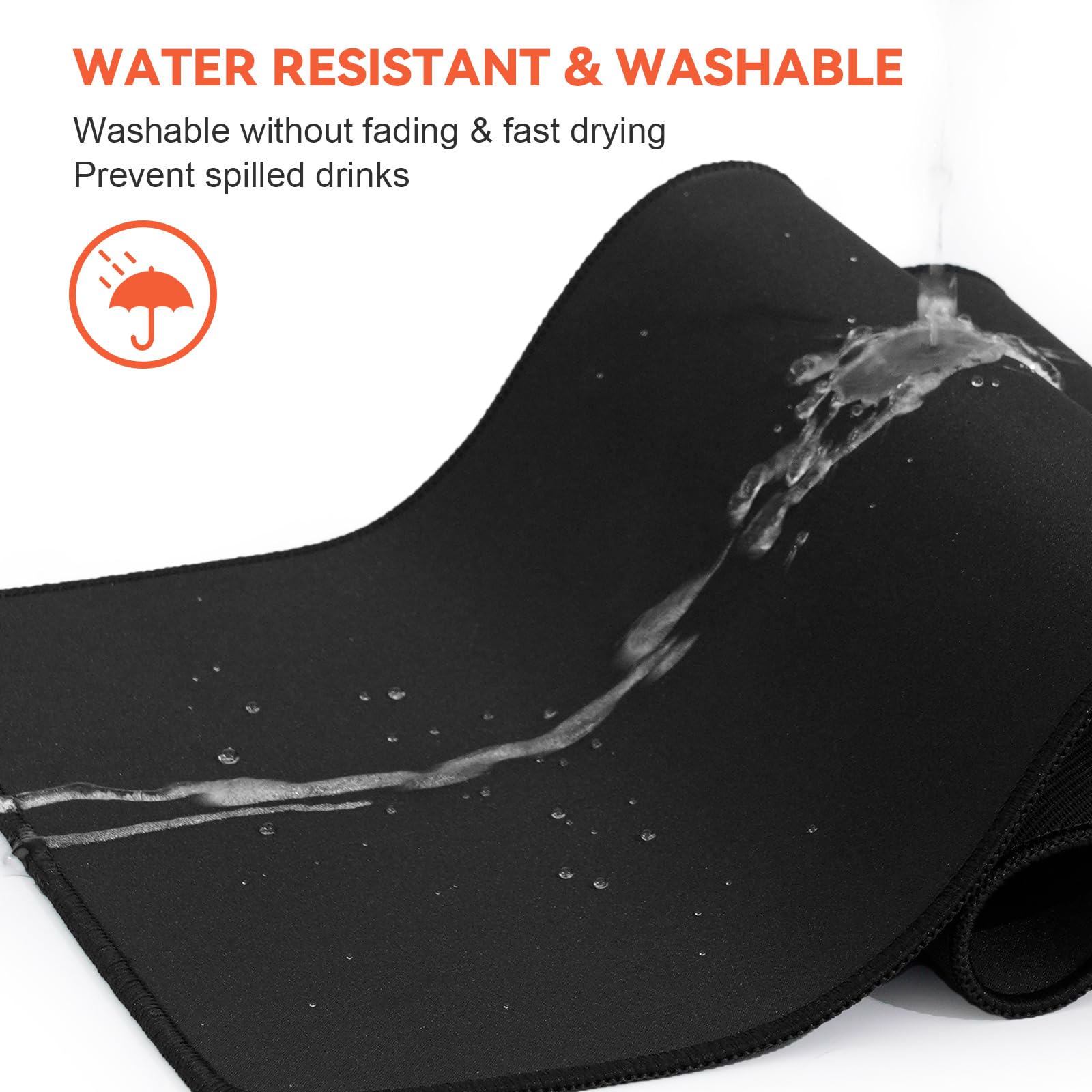 Large Black Gaming Mouse Pad 31.5