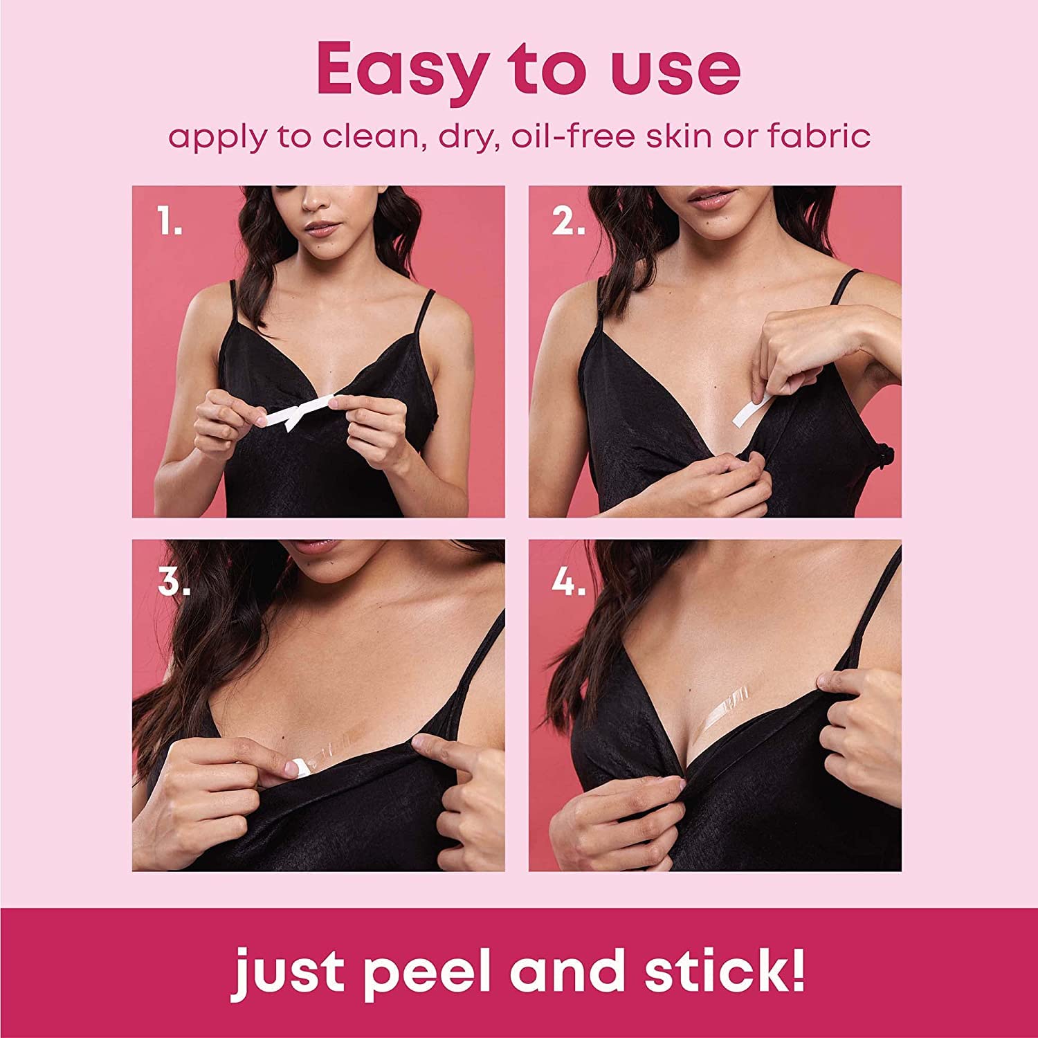 Buransh Double Sided Body Tape for Women - Strong & Clear Fashion Tape for All Skin Tones & Fabrics - Perfect for Dresses, Strapless Tops & Wardrobe Fixes
