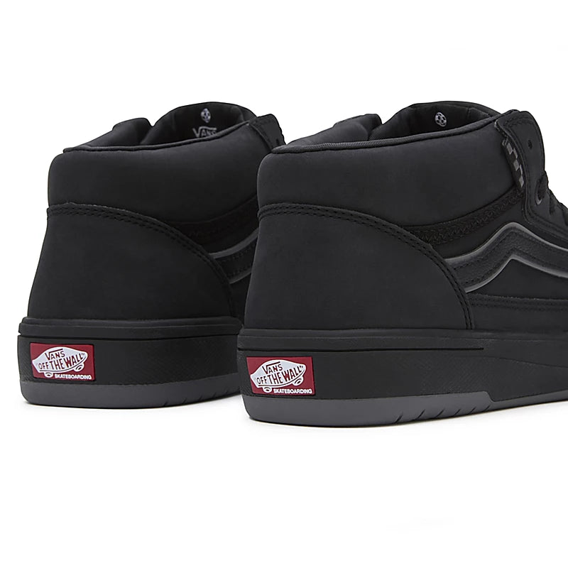 VANS Skate Zahba Mid Shoes for Men & Women - Black/Pewter Skateboarding Sneakers | Durable & Comfortable for Streetwear, Casual Wear & Skateboarding