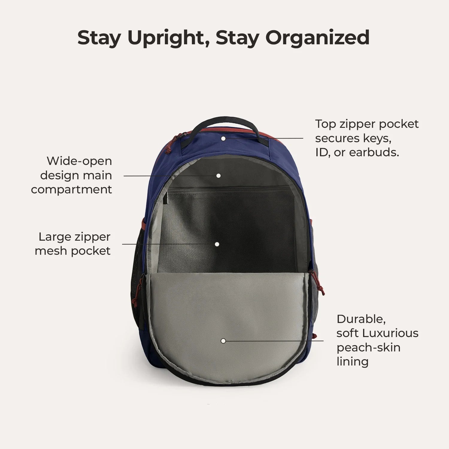 15.6 Inch Laptop Backpack for Men & Women - Waterproof Travel Backpack with USB Charging Port - Perfect for Work, School, and Business Trips