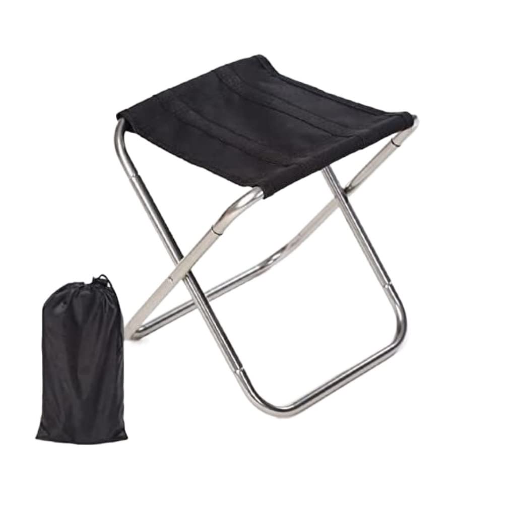 Lightweight Portable Folding Camping Chair - Aluminum Frame for Outdoor, Beach, Picnic & Fishing - Compact Foldable Design (Silver) | Perfect for Backpacking, Tailgating & Backyard Relaxation