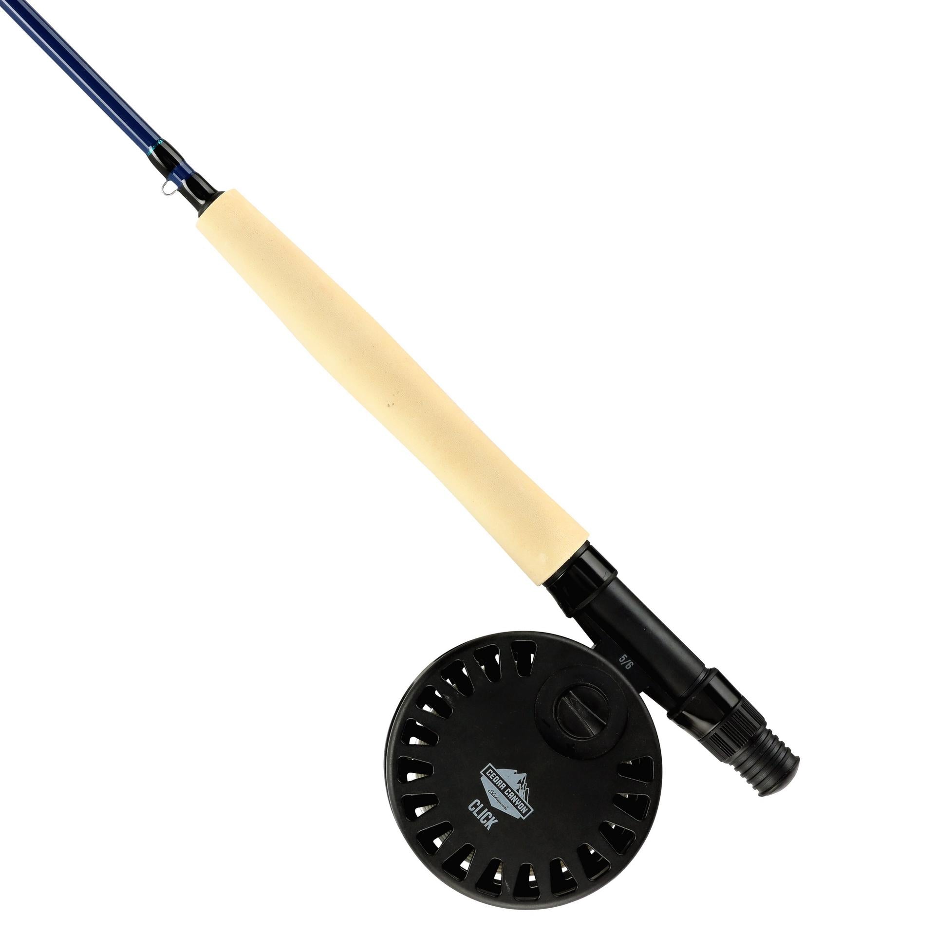 Cedar Canyon™ Carbon Fly Fishing Rod Kit - Lightweight & Durable Fly Fishing Gear for Trout & Bass - Perfect for Freshwater Streams & Rivers