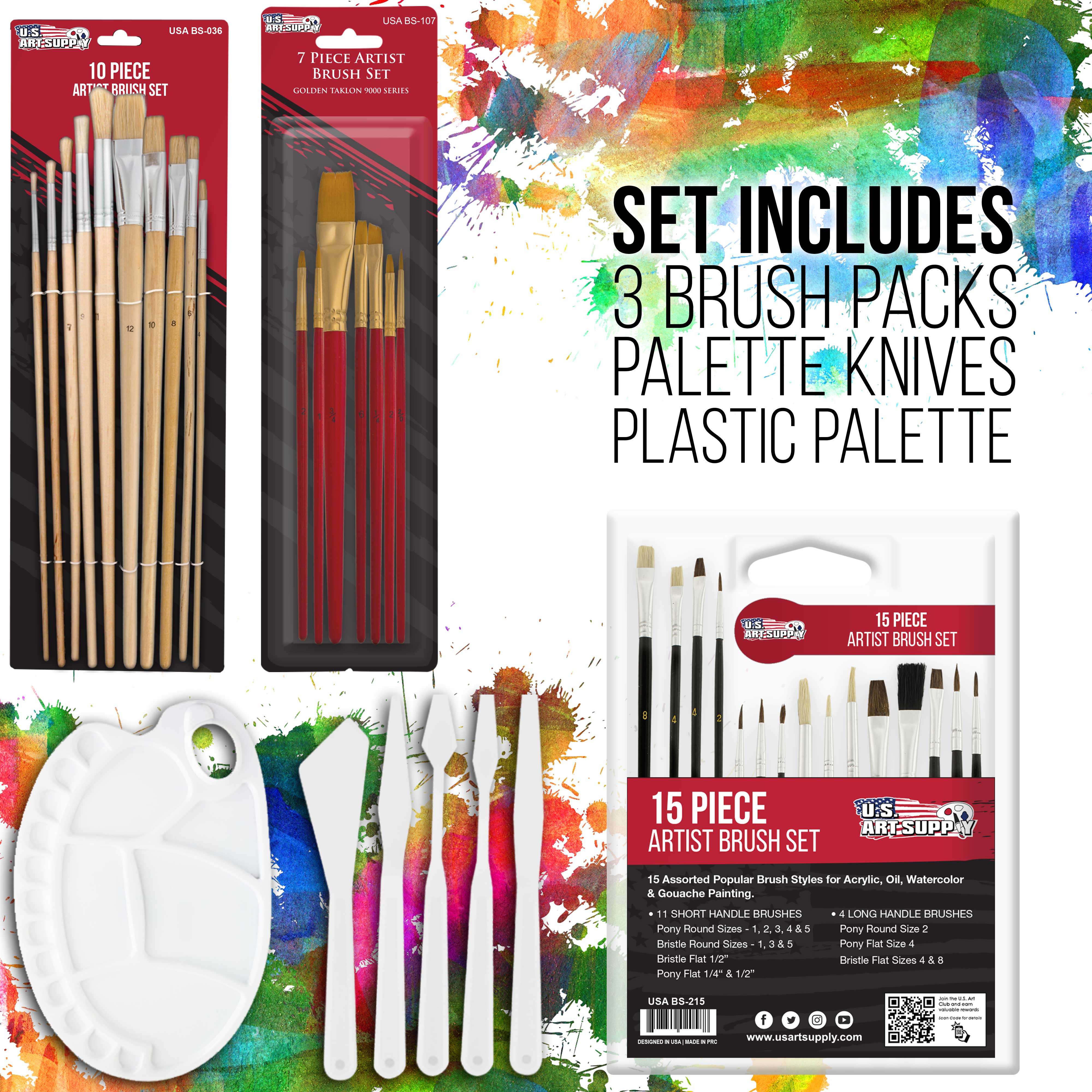 121-Piece Professional Artist Painting Set with Field Sketch Box Easel - 72 Premium Paint Colors (24 Acrylic, 24 Oil, 24 Watercolor) + 8 Canvases & 32 Brushes - Perfect for Outdoor Sketching, Studio Painting & Art Classes