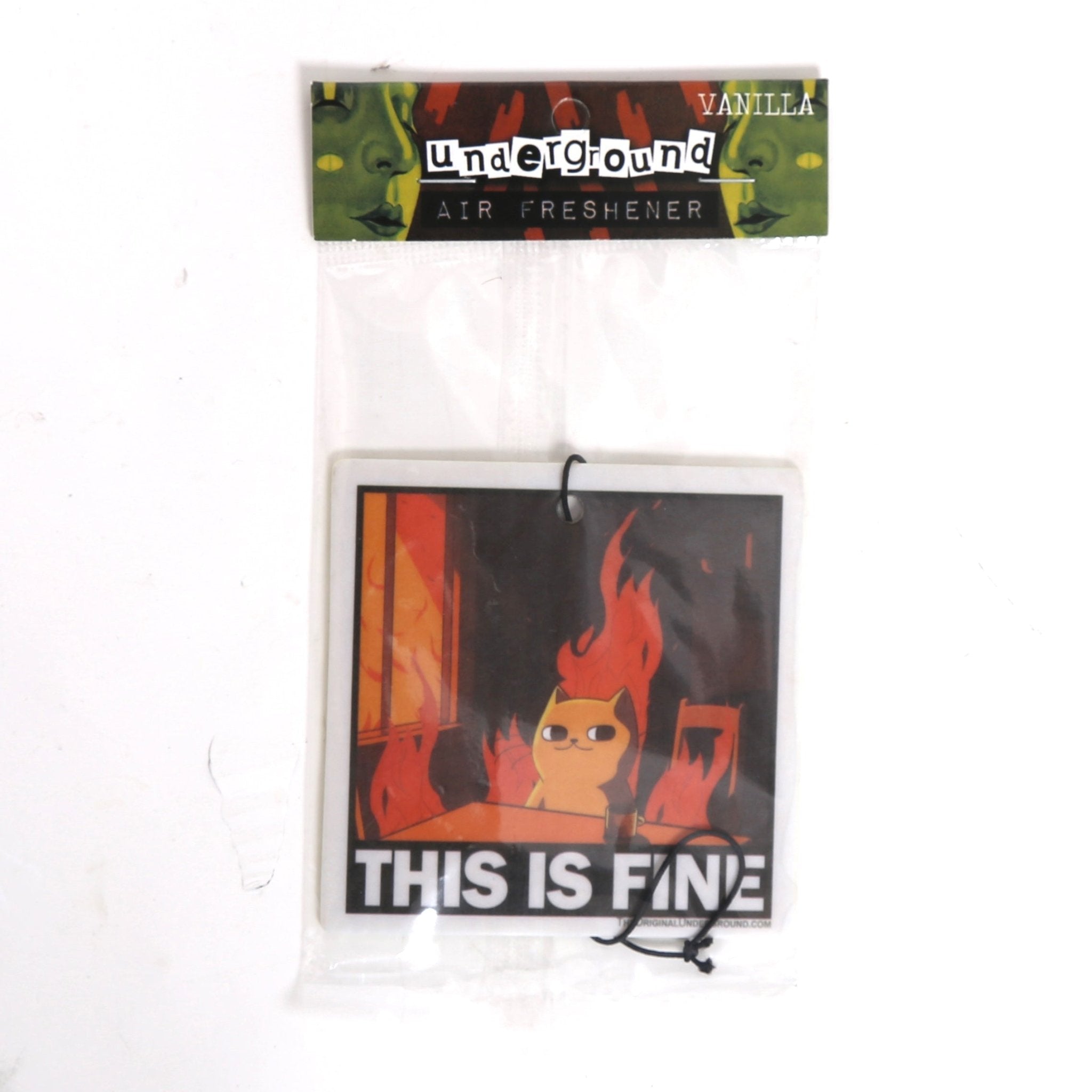 This Is Fine Cat Air Freshener - Funny Car Air Freshener for Cat Lovers | Perfect for Cars, Offices & Home Decor