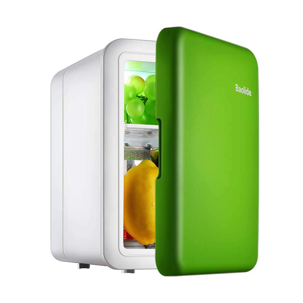 Portable 4L Mini Fridge Electric Cooler and Warmer - AC/DC Thermoelectric System for Car, Home, Office & Dorm Use - Perfect for Road Trips, Travel, Camping & Small Space Cooling (110V/12V)
