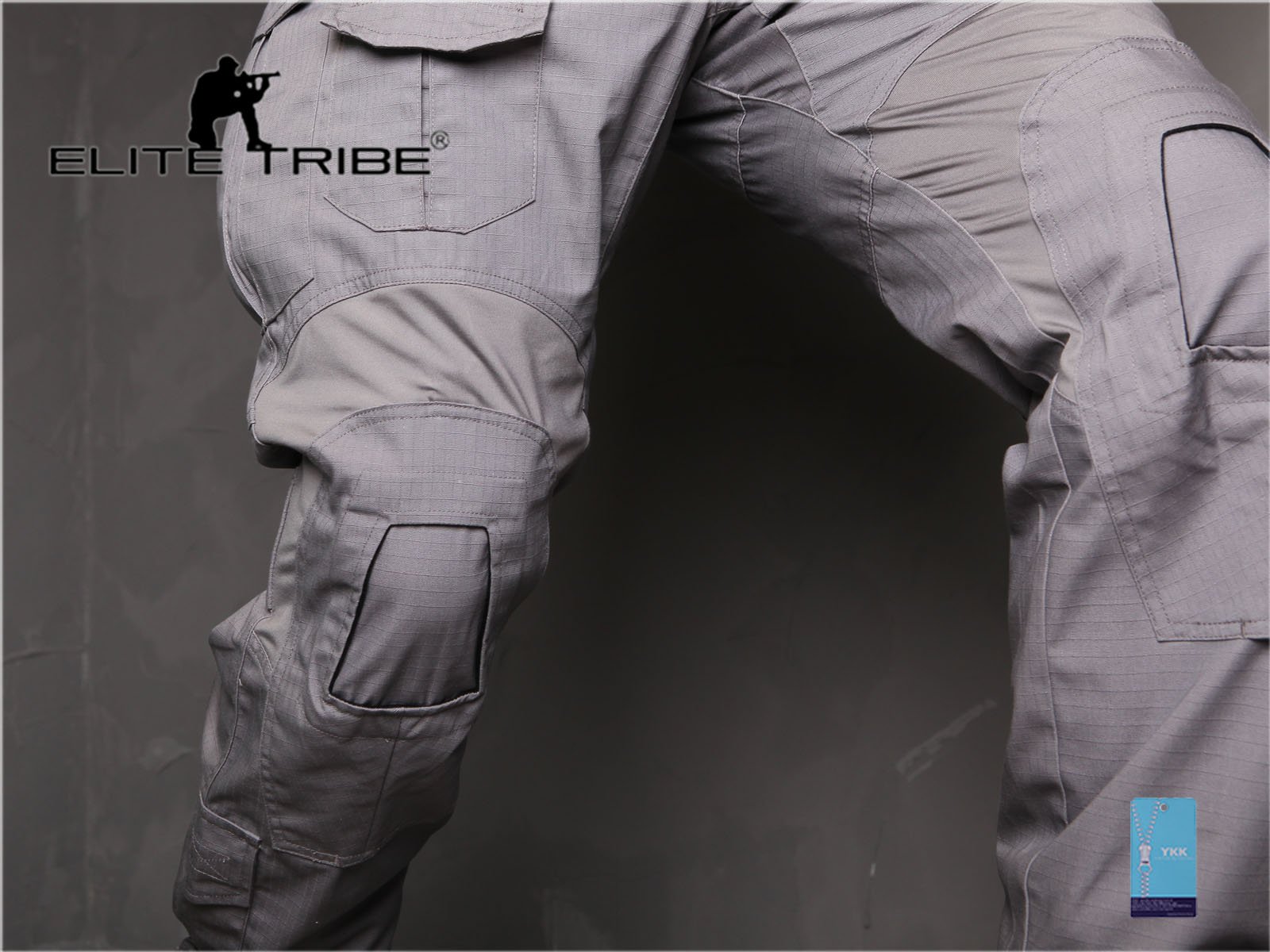 Emerson Airsoft Tactical Combat Pants - Military BDU Gen3 Pants with Knee Pads (Wolf Gray) for Airsoft, Hunting & Outdoor Activities