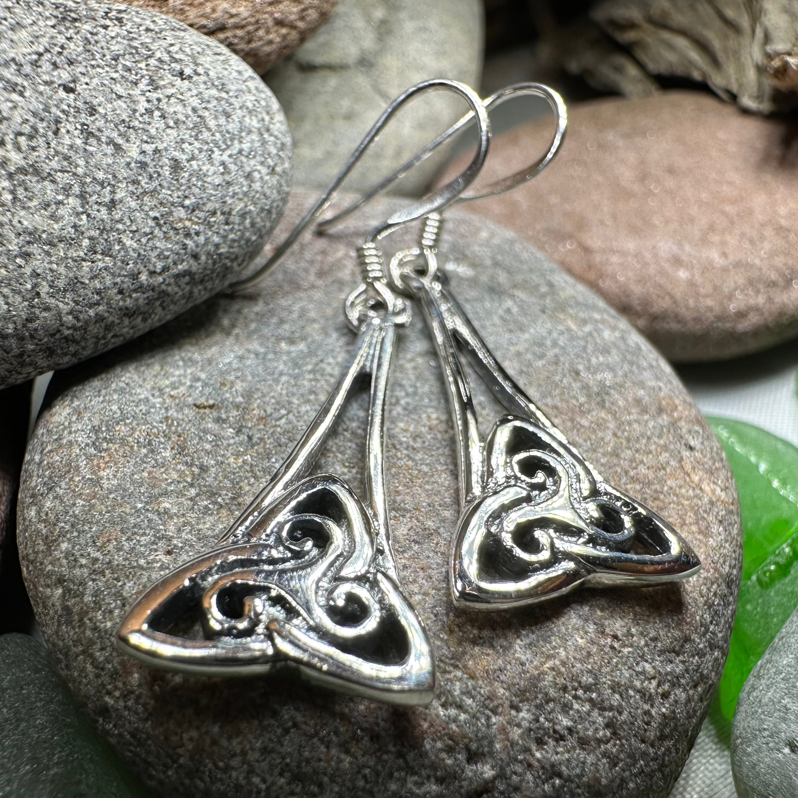 Celtic Knot Earrings for Women - Elegant Irish Design Sterling Silver Dangle Earrings | Perfect for St. Patrick's Day, Weddings & Celtic-Themed Events