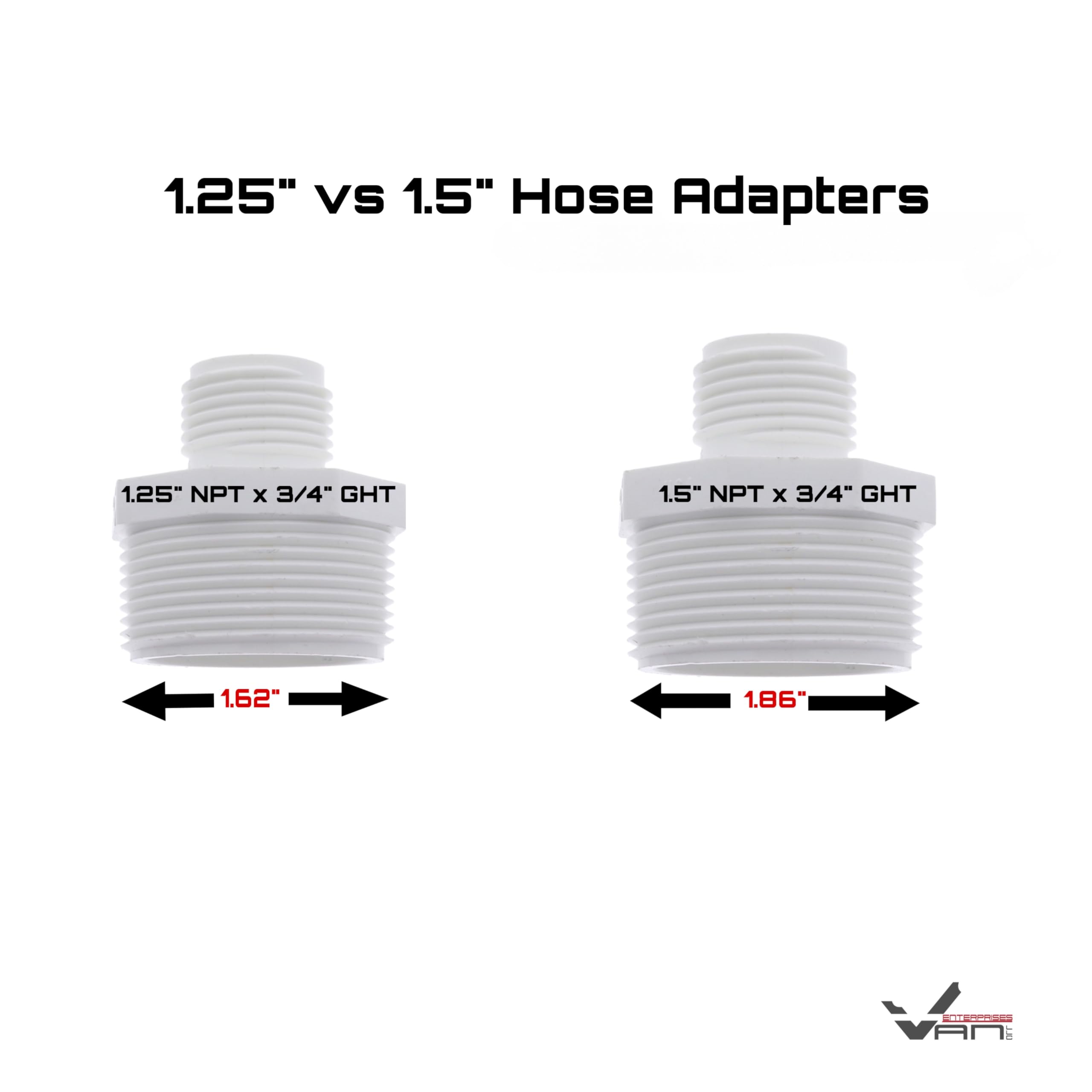 High-Quality PVC Garden Hose Adapter (Male 1.25