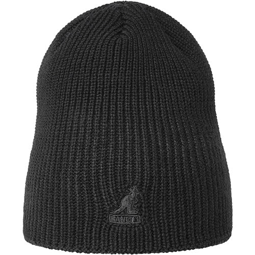Kangol Cardinal 2-Way Beanie Hat for Men & Women - Soft Winter Knit Skull Cap, Unisex Black Cuffed Beanie for Cold Weather, Outdoor Activities & Streetwear Fashion