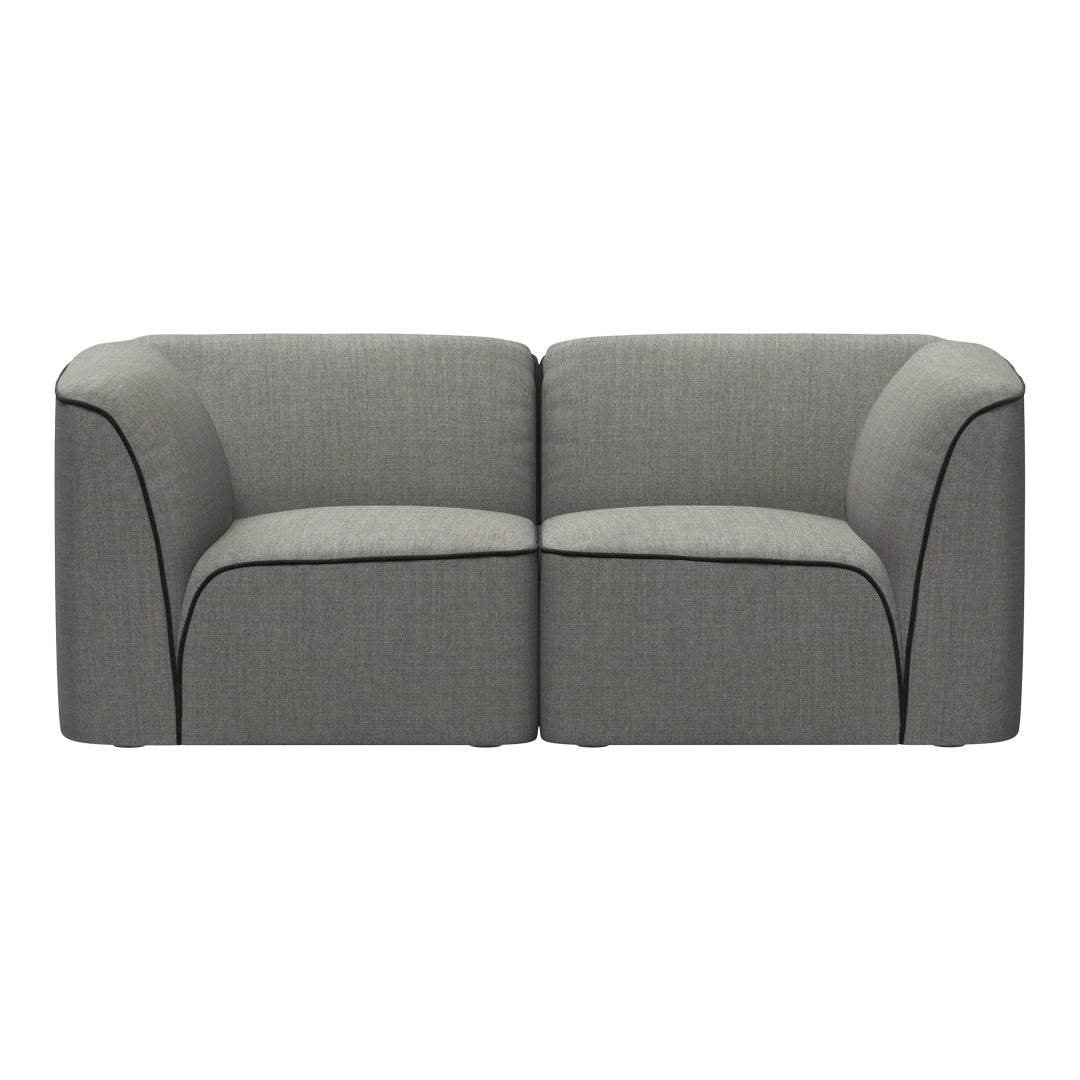 Flora 2-Seater Sofa - Modern Fabric Loveseat for Small Spaces | Perfect for Living Rooms, Apartments & Cozy Home Decor