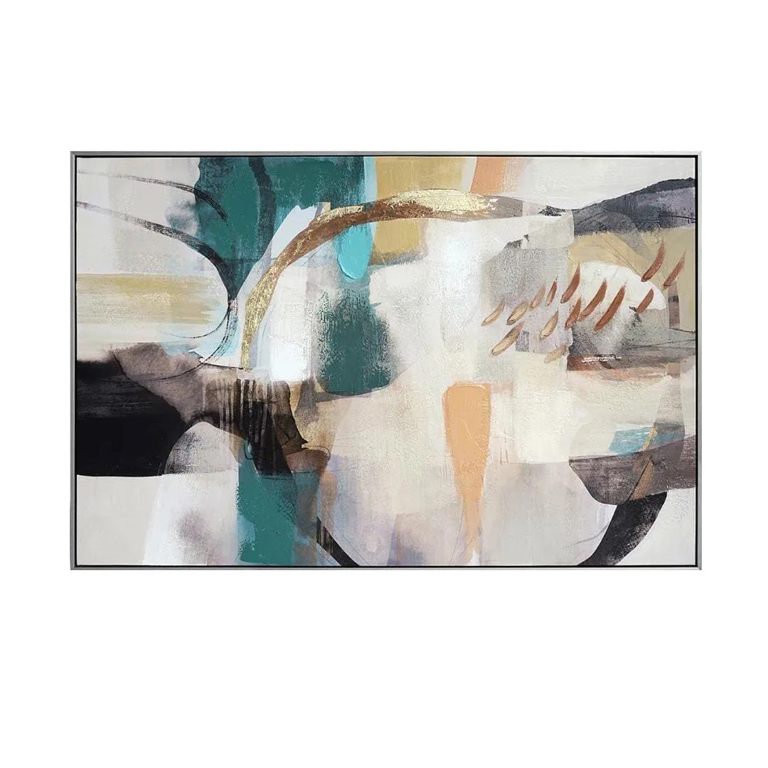 Abstract Wall Art Canvas Paintings (Set of 2) - Modern Home Decor for Living Room, Bedroom & Office