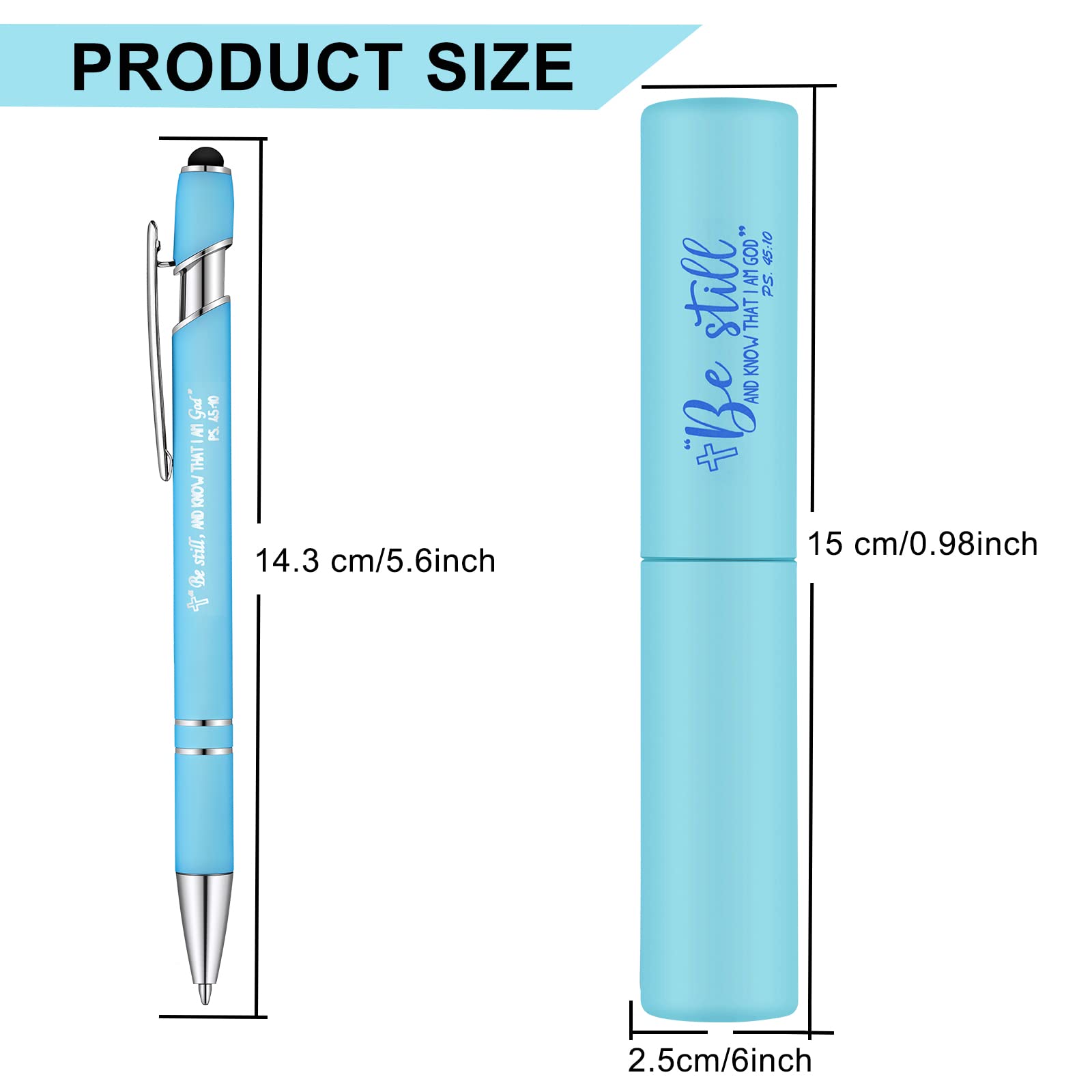Eersida 4-Piece Bible Pens Set - Inspirational Ballpoint Pens with Bible Verse Quotes, Refillable Purple Pens for Women & Men, Perfect for Journaling, Bible Study & Gift Giving (Bright Style)