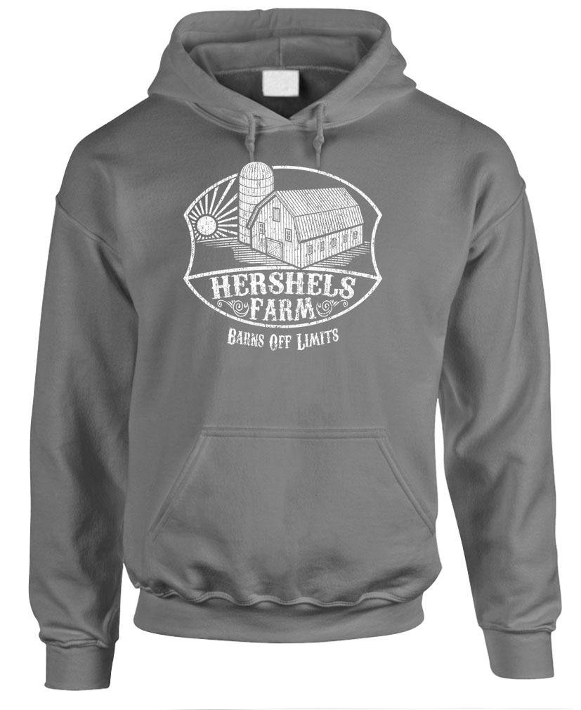 Funny Dead Zombie Walking Men's Pullover Hoodie - HERSHEL'S FARM - Perfect for Halloween Costumes, Cosplay & Casual Wear