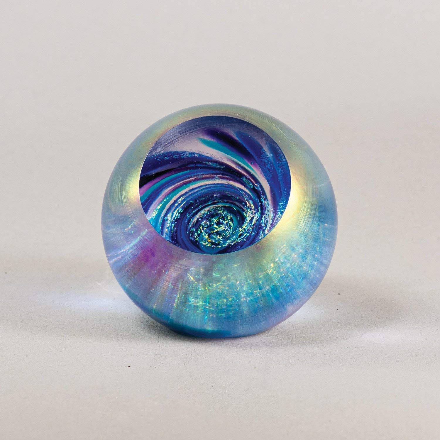 Glass Eye Studio Vortex Fireball Marble Paperweight 2