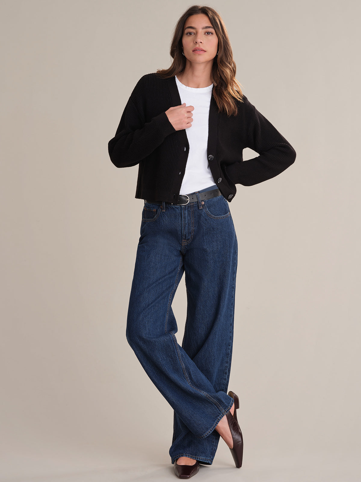 Charlie Women's Crop Cotton Cardigan - Soft & Comfortable Knit Sweater for Fall & Winter | Perfect for Casual Outfits, Layering, and Cozy Evenings at Home