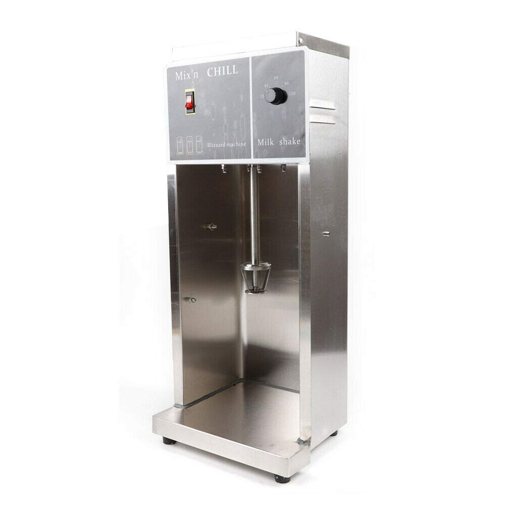 Commercial Ice Cream Maker Machine - Stainless Steel Yogurt Milkshake Mixer, 110V Electric Drink Blender for Ice Cream, Cocktails, Milk Tea & Malt Drinks - Perfect for Home, Cafes & Dessert Shops