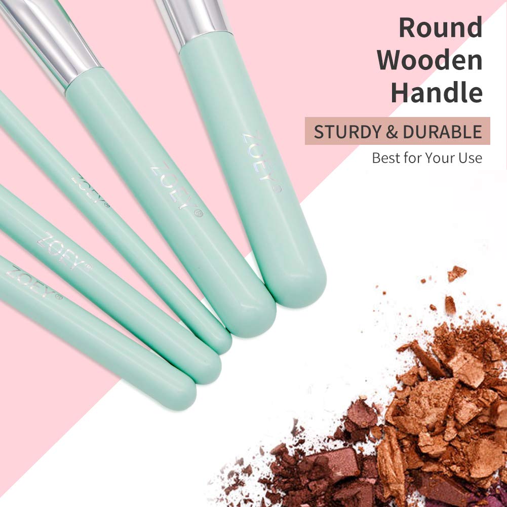 Premium Synthetic Makeup Brush Set - Eyeshadow, Foundation, Blending & Concealer Brushes for Flawless Application | Durable & Long-Lasting | Includes Travel Makeup Bag | Perfect for Daily Makeup, Professional Use & On-The-Go Touch-Ups