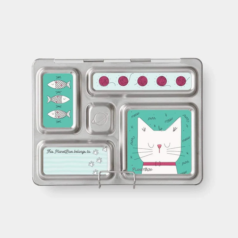 PlanetBox Rover Stainless Steel Bento Lunch Box for Kids & Adults | Eco-Friendly Reusable Food Container | Perfect for School, Work, Picnics & Travel