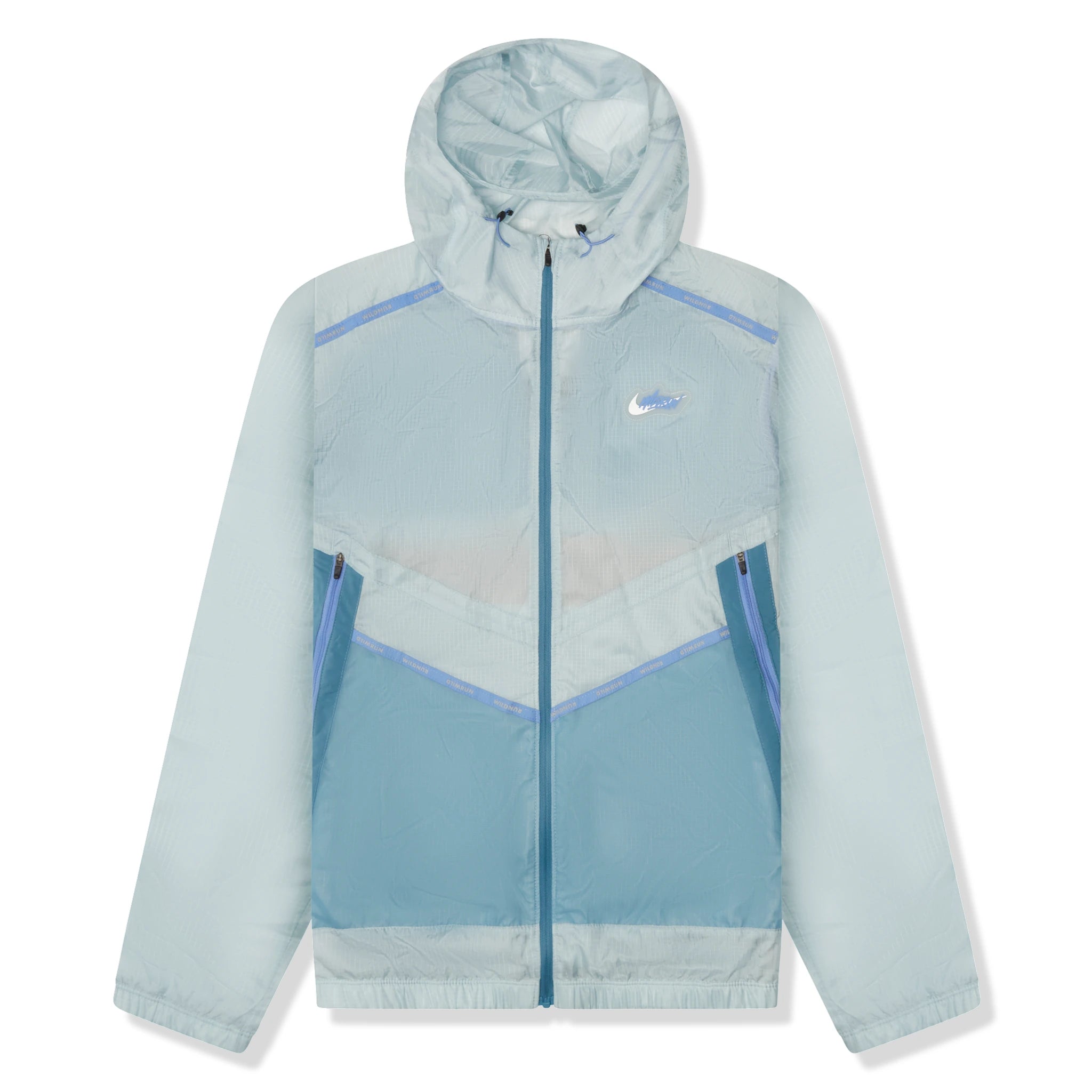 Nike Wild Run Windrunner Blue Jacket - Lightweight Running Windbreaker for Men & Women - Perfect for Jogging, Hiking & Outdoor Sports