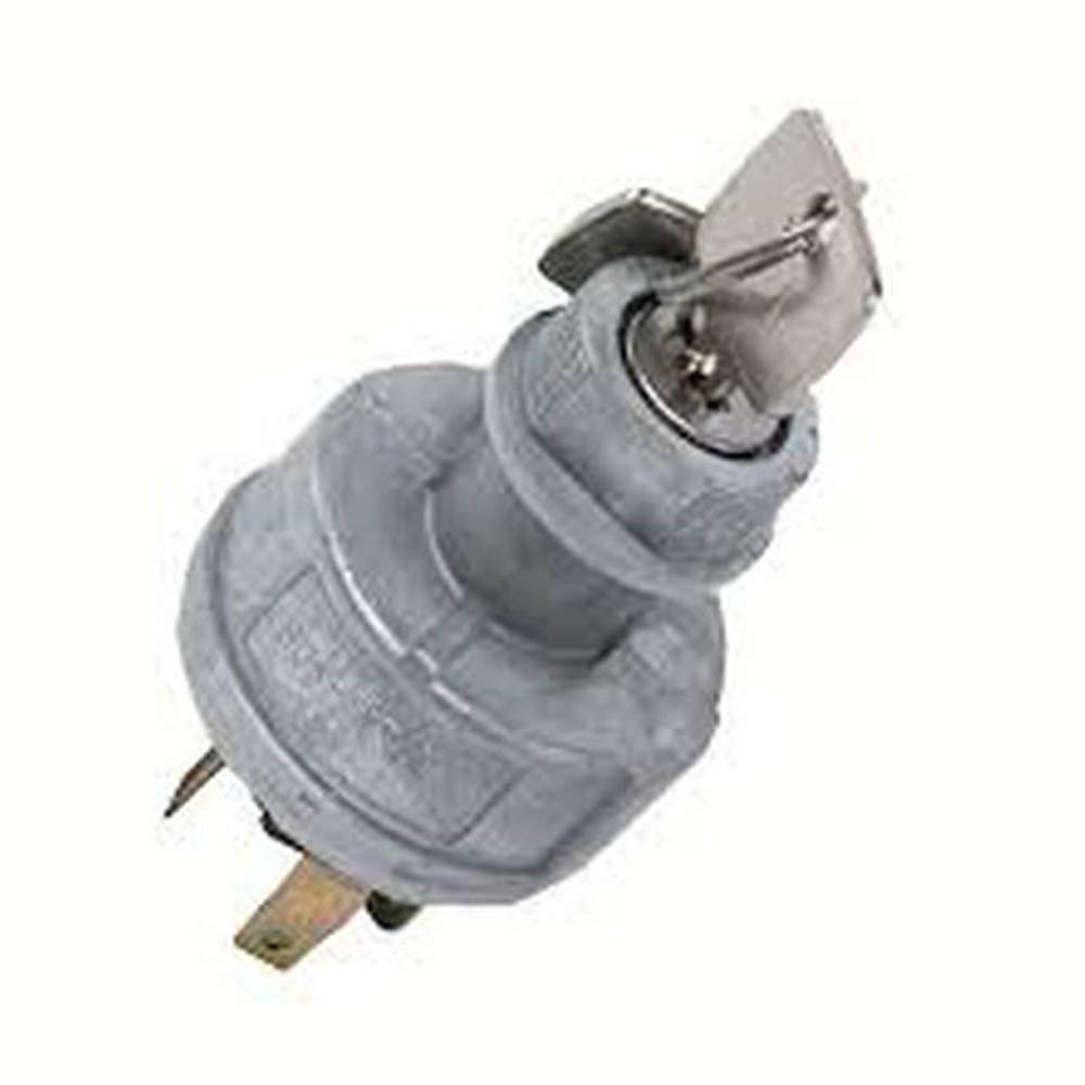 Case Dozer Tractor Ignition Switch with 2 Keys (Part #282775A1, D134737) - Replacement for Heavy Equipment & Construction Machinery