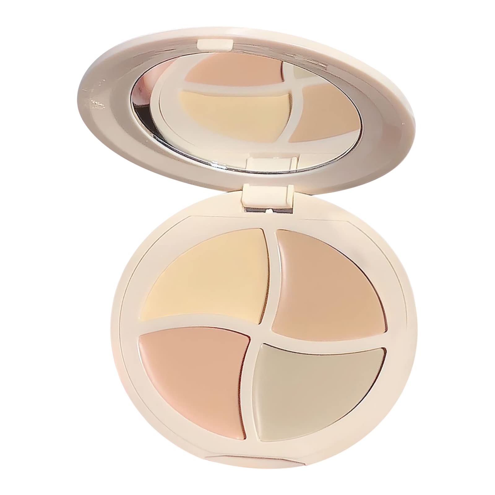 4 in 1 Color Correcting Concealer Palette - Waterproof Full Coverage Makeup for Dark Spots, Blemishes & Under Eye Circles - Includes Concealer Brush - Long Lasting Face Concealer for Daily Makeup & Special Occasions