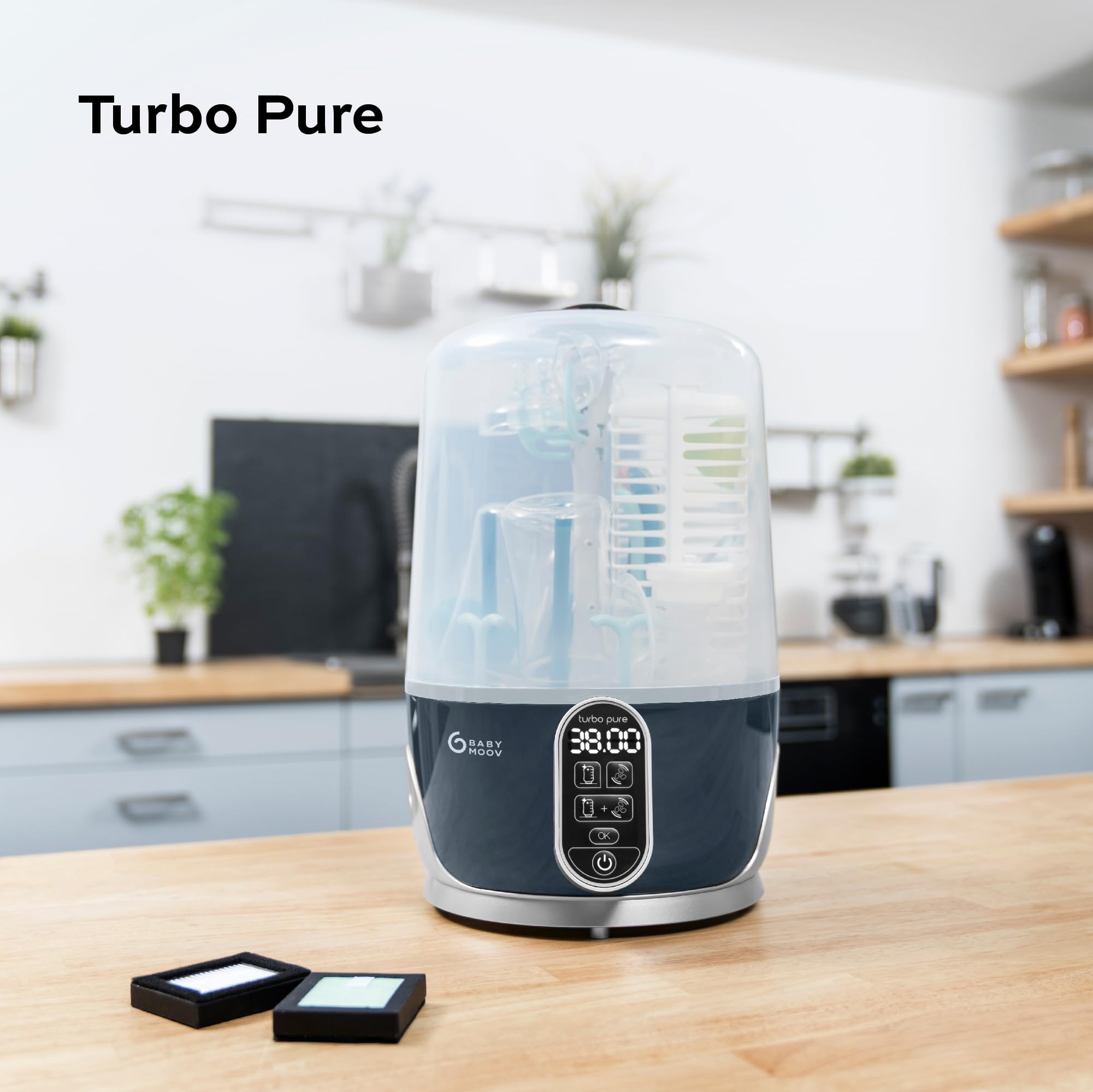 Babymoov Hepa Filter Turbo Pure | Replacement Filter for Turbo Pure Steam Sterilizer & Dryer | Keep Baby Bottles Clean & Germ-Free for Safe Feeding