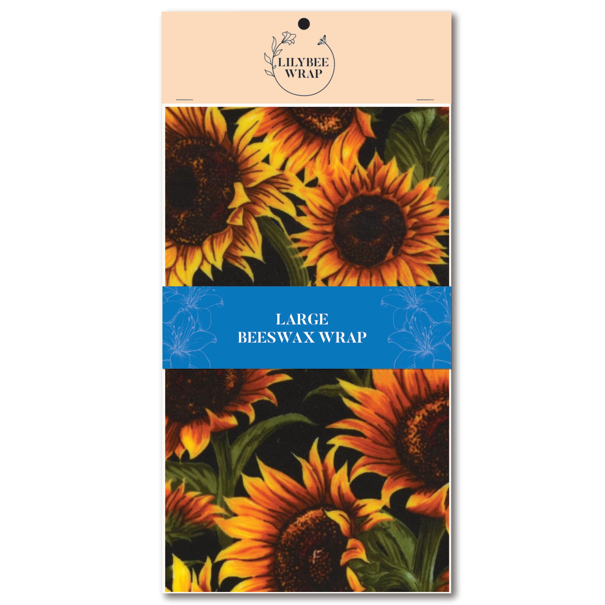 Eco-Friendly Large Beeswax Food Wrap - Reusable & Sustainable Alternative to Plastic - Perfect for Packing Lunches, Storing Leftovers & Fresh Produce