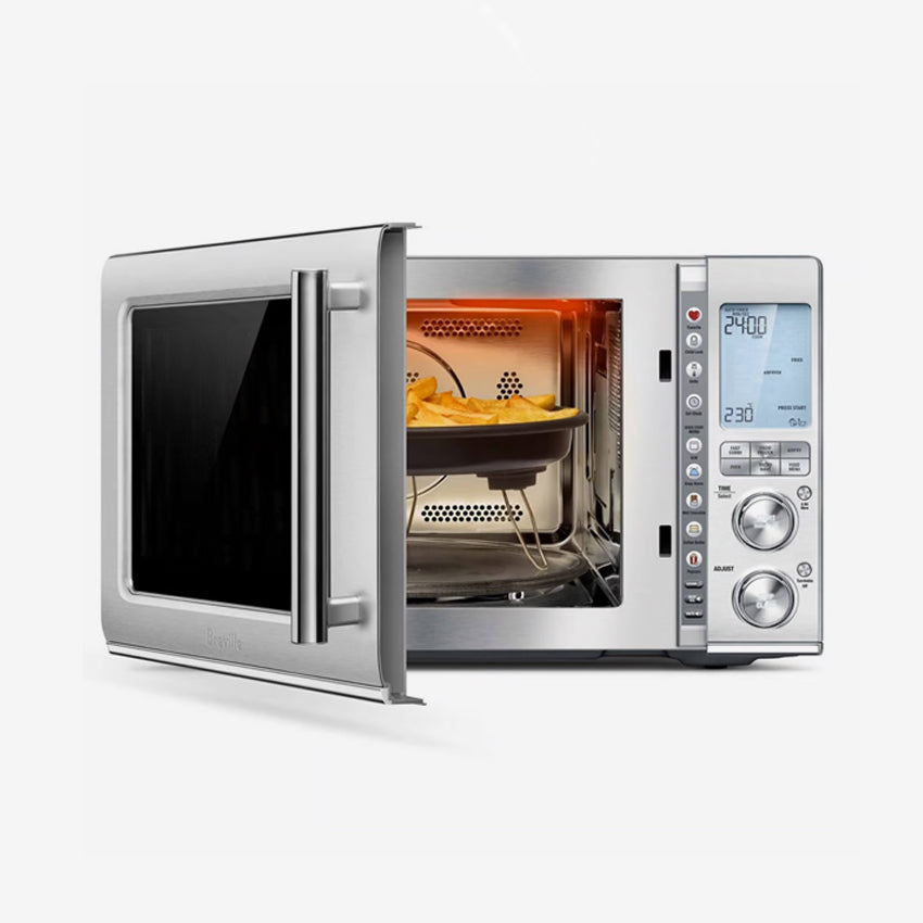 Breville The Combi Wave 3-in-1 Microwave, Convection Oven & Air Fryer - Perfect for Small Kitchens, Dorms & Quick Meals