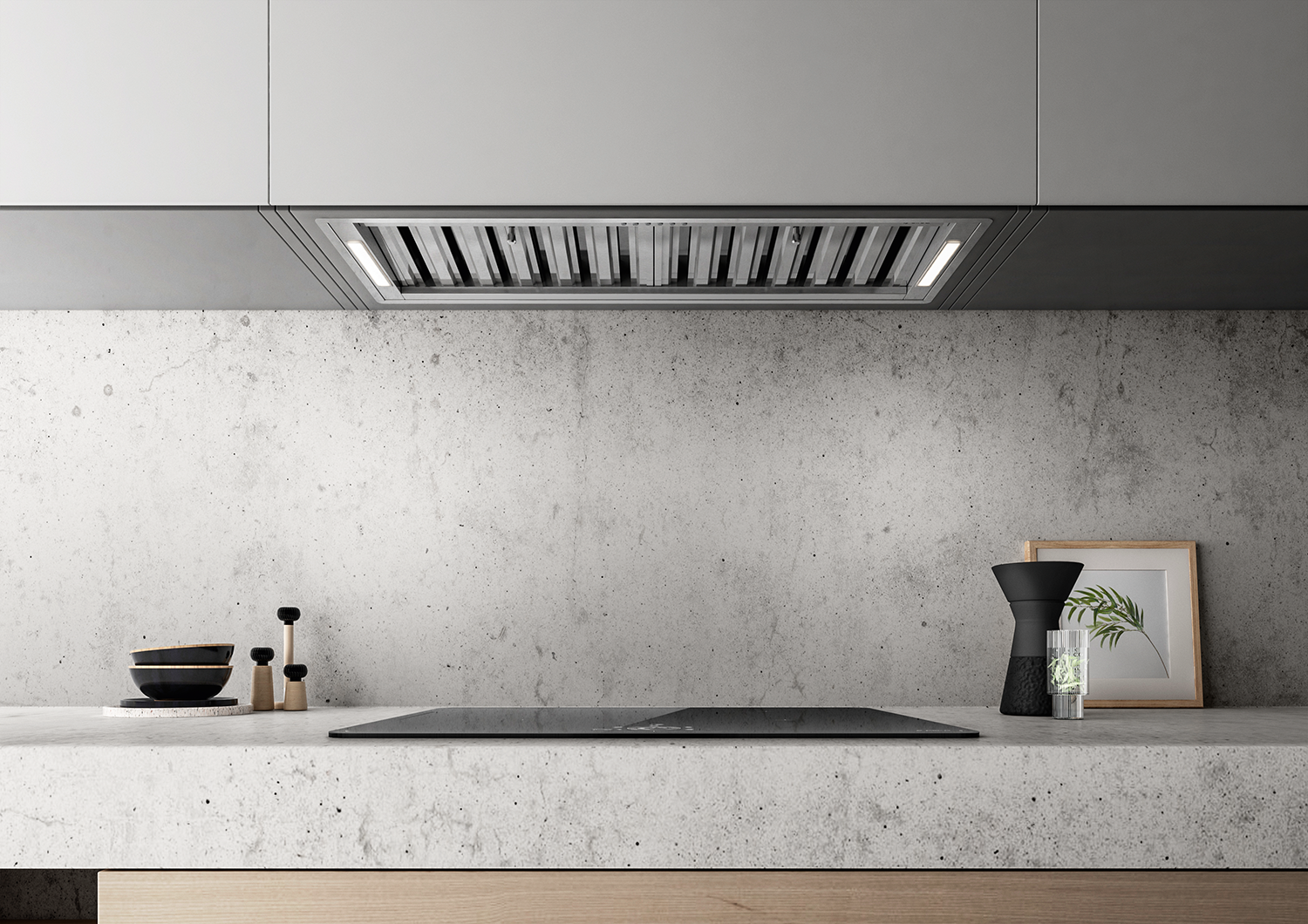 Elica CT35PROIX/A/90 90cm Stainless Steel Professional Integrated Rangehood - Powerful Kitchen Ventilation for Smoke & Odor Removal - Perfect for Home Chefs & Modern Kitchens