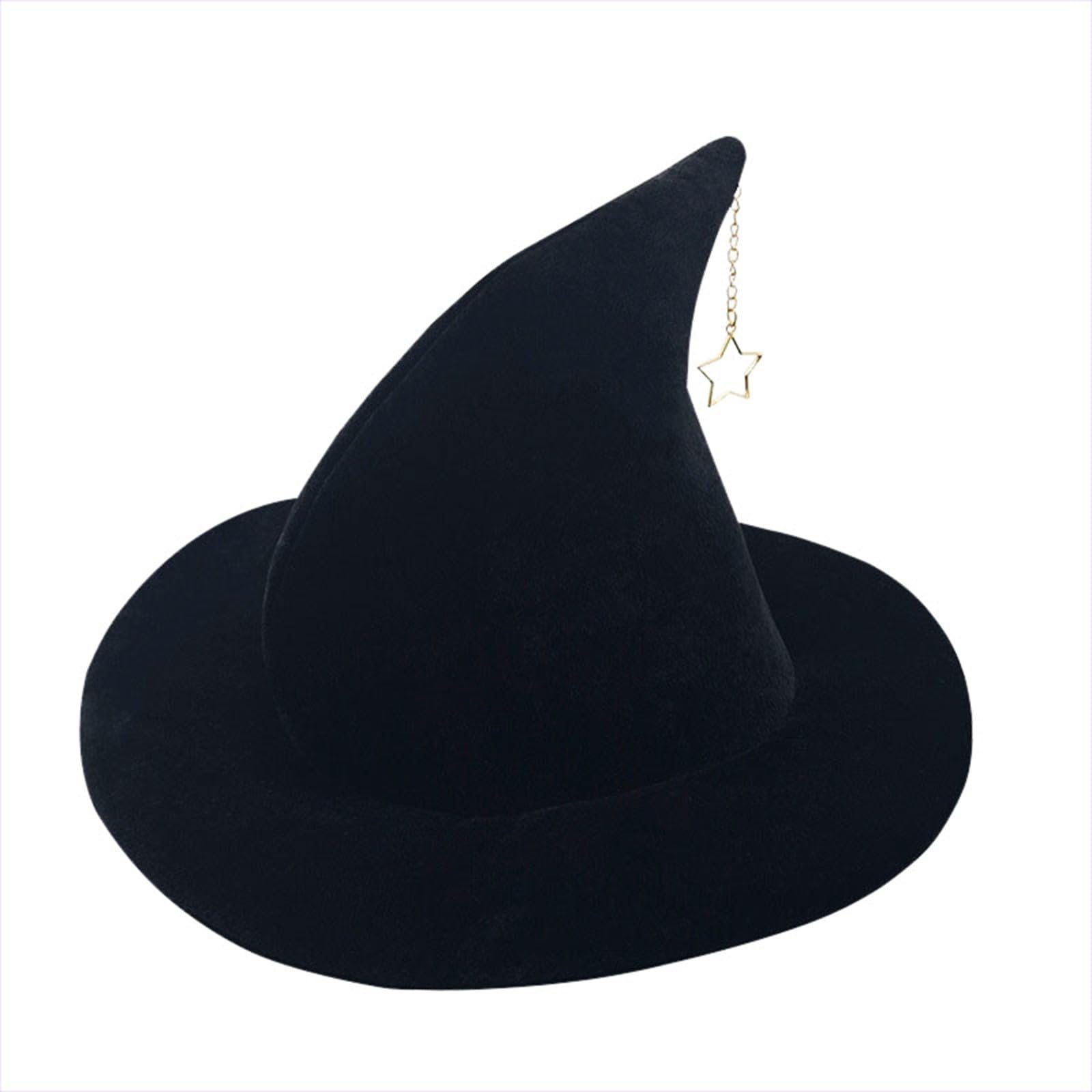 Gothic Costume with Star Pendant, Witch Hat, Makeup Kit - Perfect for Halloween, Cosplay, Themed Parties, and Stage Performances