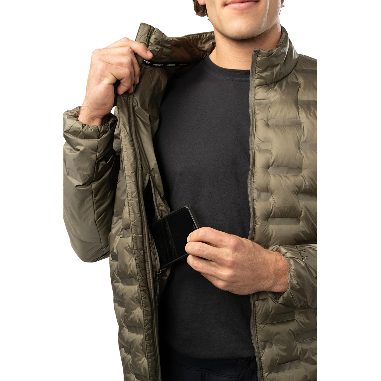 Bauer Hockey FLC Packable Puffer Jacket for Men - Lightweight Insulated Winter Coat for Hockey Players & Outdoor Activities