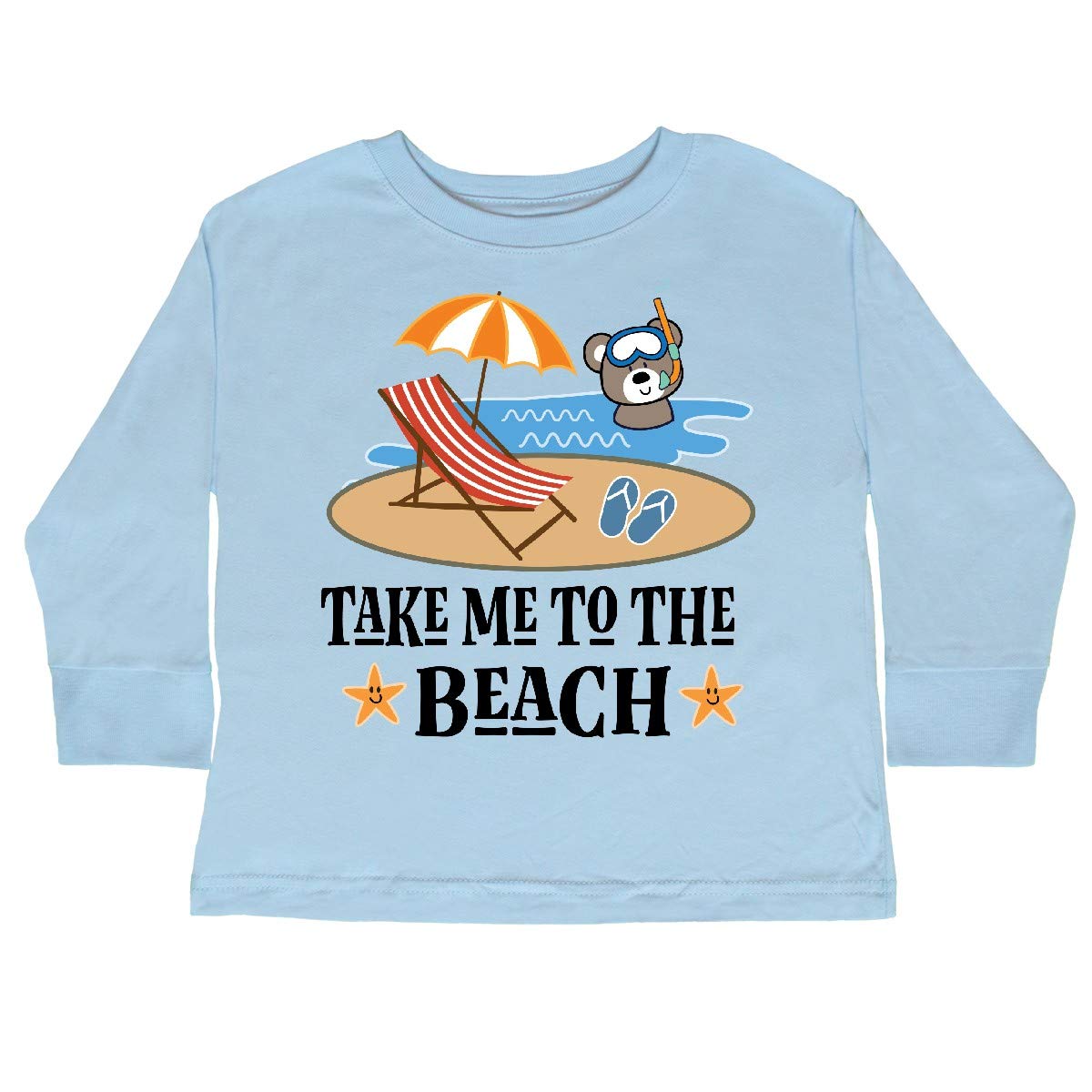 Inktastic Beach Vacation Florida California Toddler Long Sleeve T-Shirt - Cute Summer Outfit for Boys & Girls - Perfect for Beach Trips, Family Vacations & Outdoor Adventures