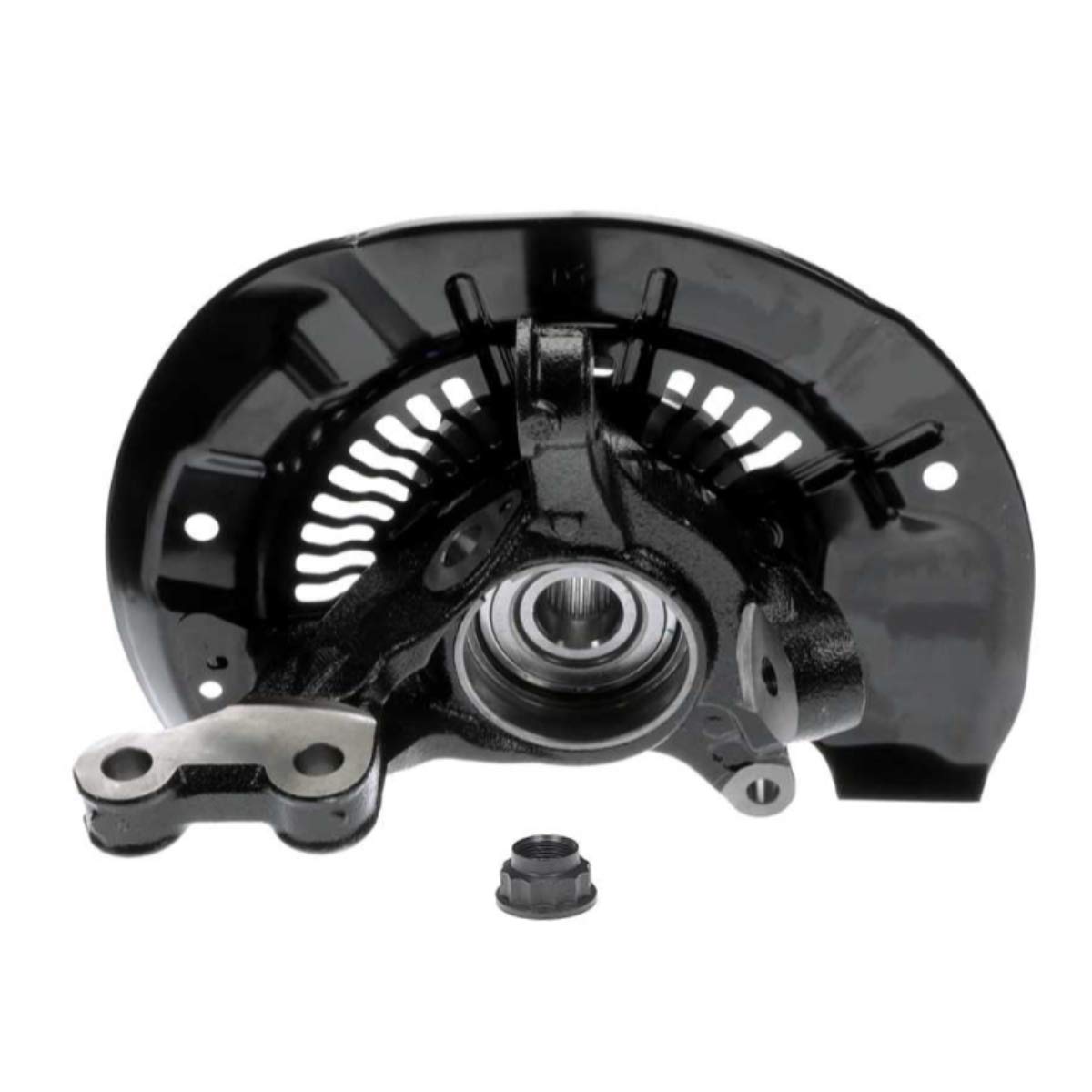 AutoShack Front Right Steering Knuckle for 2011-2017 Toyota Sienna 2.7L 3.5L V6 AWD FWD | Passenger Side Replacement Part | 5-Lug Wheel Bearing Hub Assembly | KN798440 | Perfect for Suspension Repair & Wheel Alignment