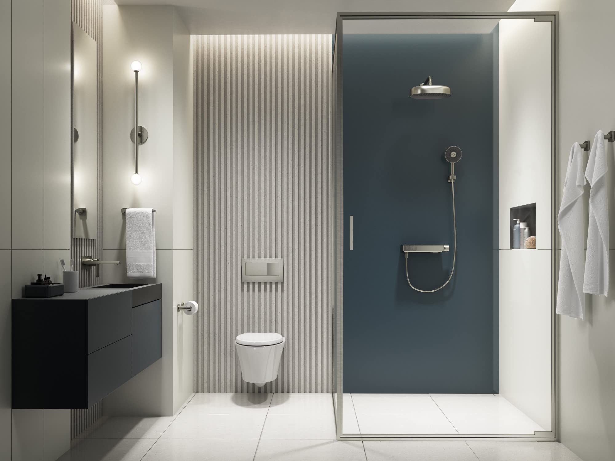 KOHLER STATEMENT™ Wall Mount Hand Shower Holder - Durable Bathroom Accessory for Shower Heads - Perfect for Modern Home & Spa-Like Experience