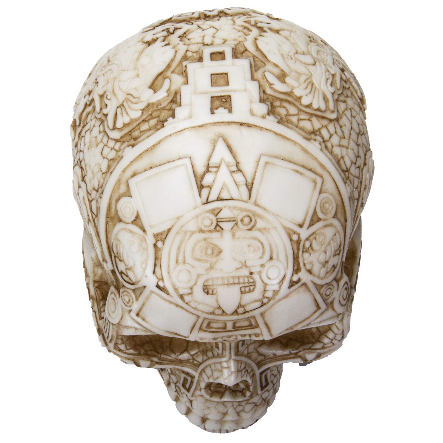 Aztec Skull LED Night Light with Dual USB Charging Ports - White Home Decor for Bedroom, Office & Gifts | Pacific Giftware