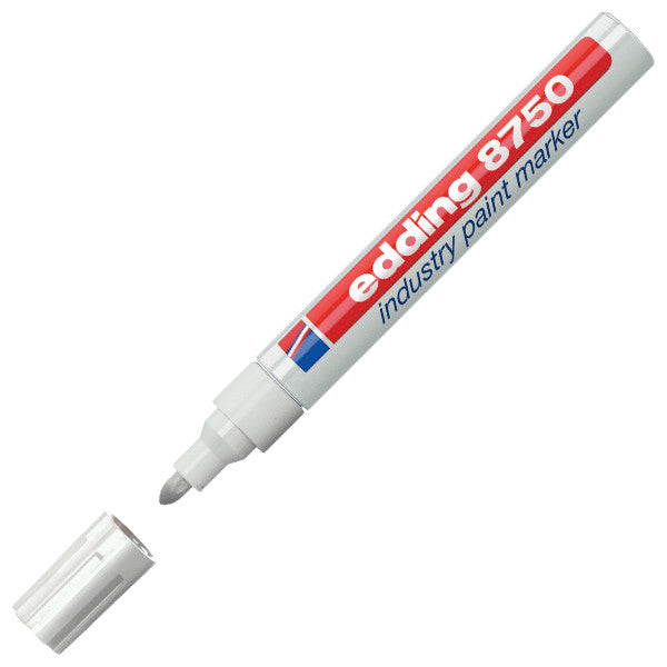 edding 8750 Industrial Paint Marker Bullet Tip - Permanent, Oil-Based Paint Pen for Metal, Plastic, Glass - Ideal for Labeling, Signage & DIY Projects