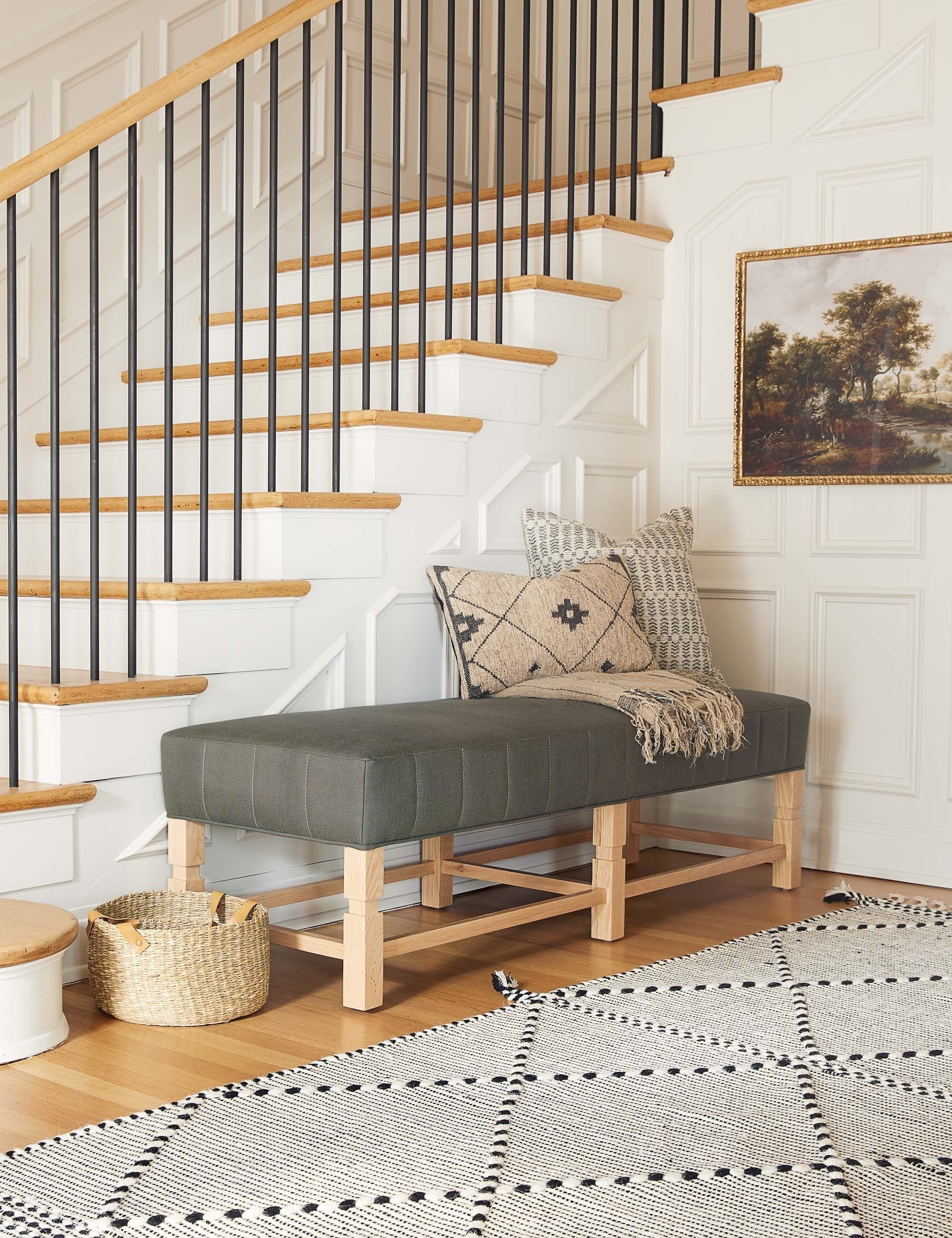 Ambleside Bench by Ginny Macdonald - Handcrafted Wooden Entryway Bench for Hallway, Living Room & Bedroom - Perfect for Home Decor & Storage