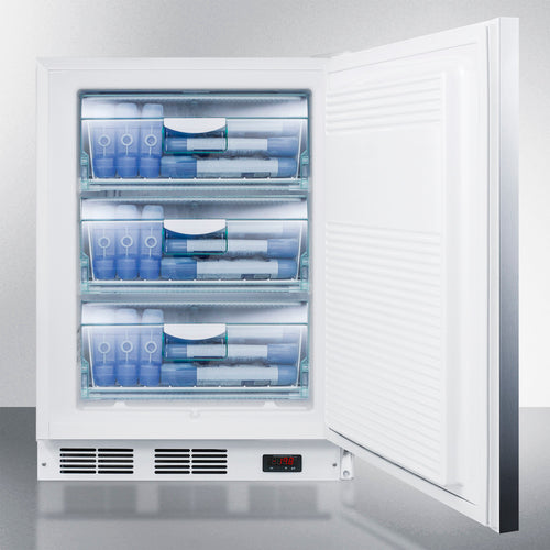 Accucold 24-Inch Wide ADA Compliant Built-In All Freezer - Energy Efficient Commercial Freezer for Restaurants, Grocery Stores & Home Use
