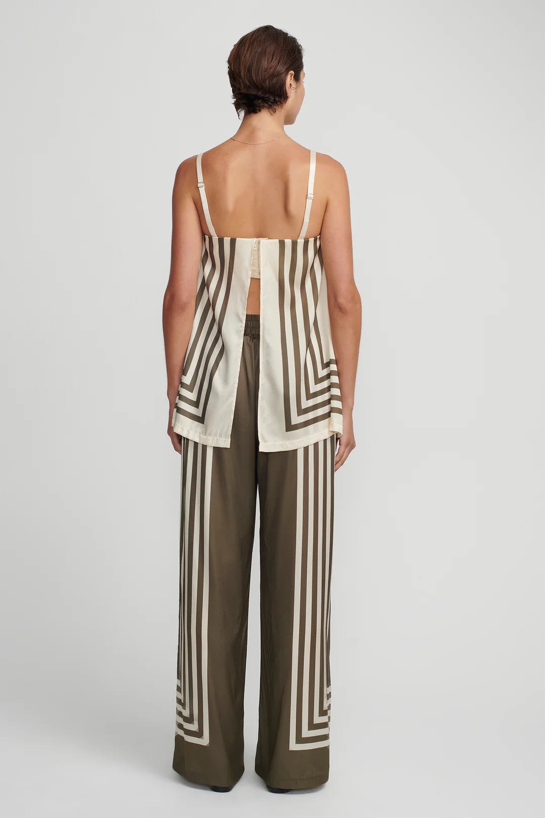 AALIYAH Women's Moss Stripe Top - Stylish Casual Blouse for Everyday Wear, Work & Outings