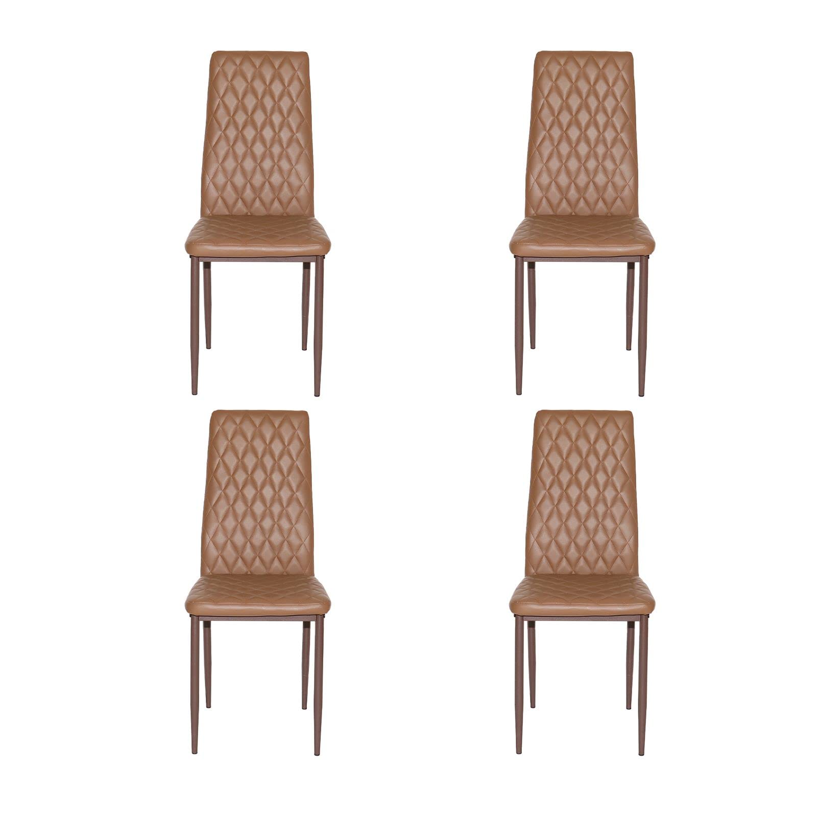 Modern Mid-Century Dining Chairs Set of 4 - Comfortable Kitchen & Restaurant Chairs for Home, Cafe - Perfect for Family Dinners, Kitchen Islands & Small Bistros