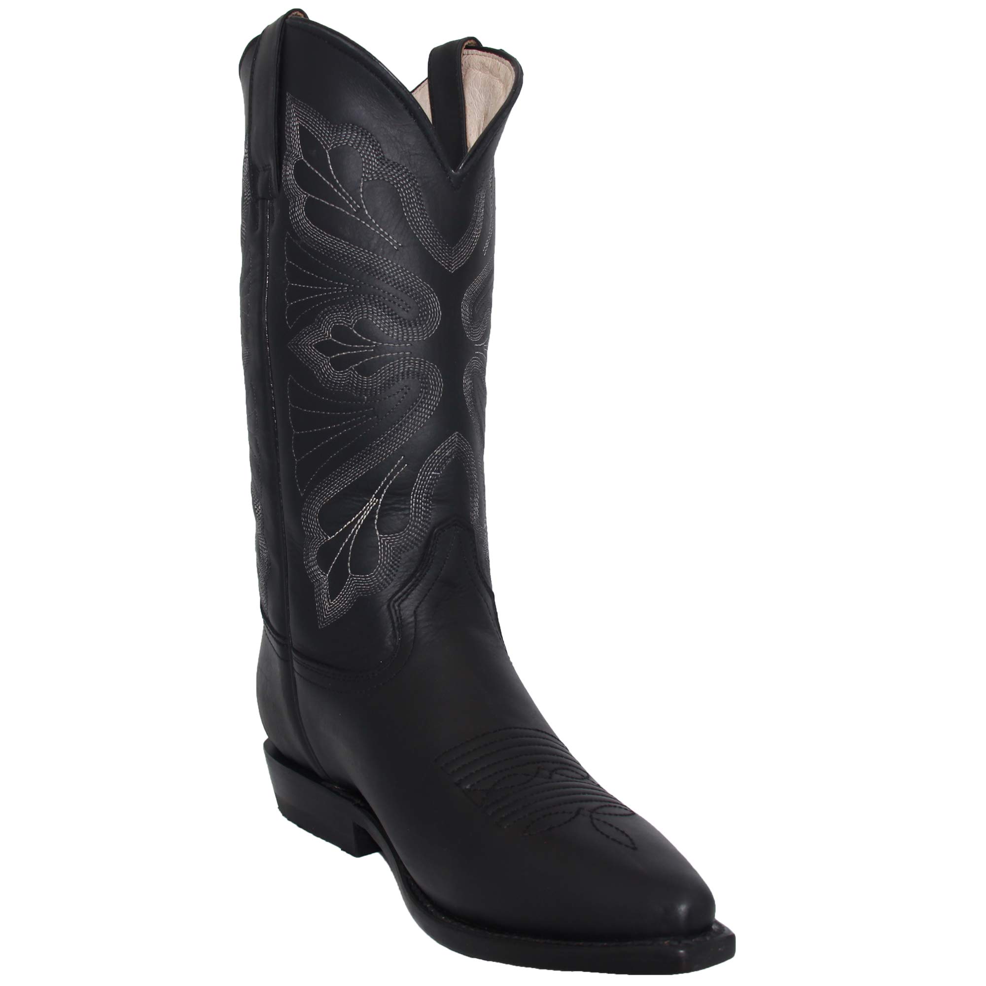 Authentic Men's Cowboy Boots - Genuine Leather Western Boots with J Toe for Rodeo, Country Dancing & Outdoor Adventures