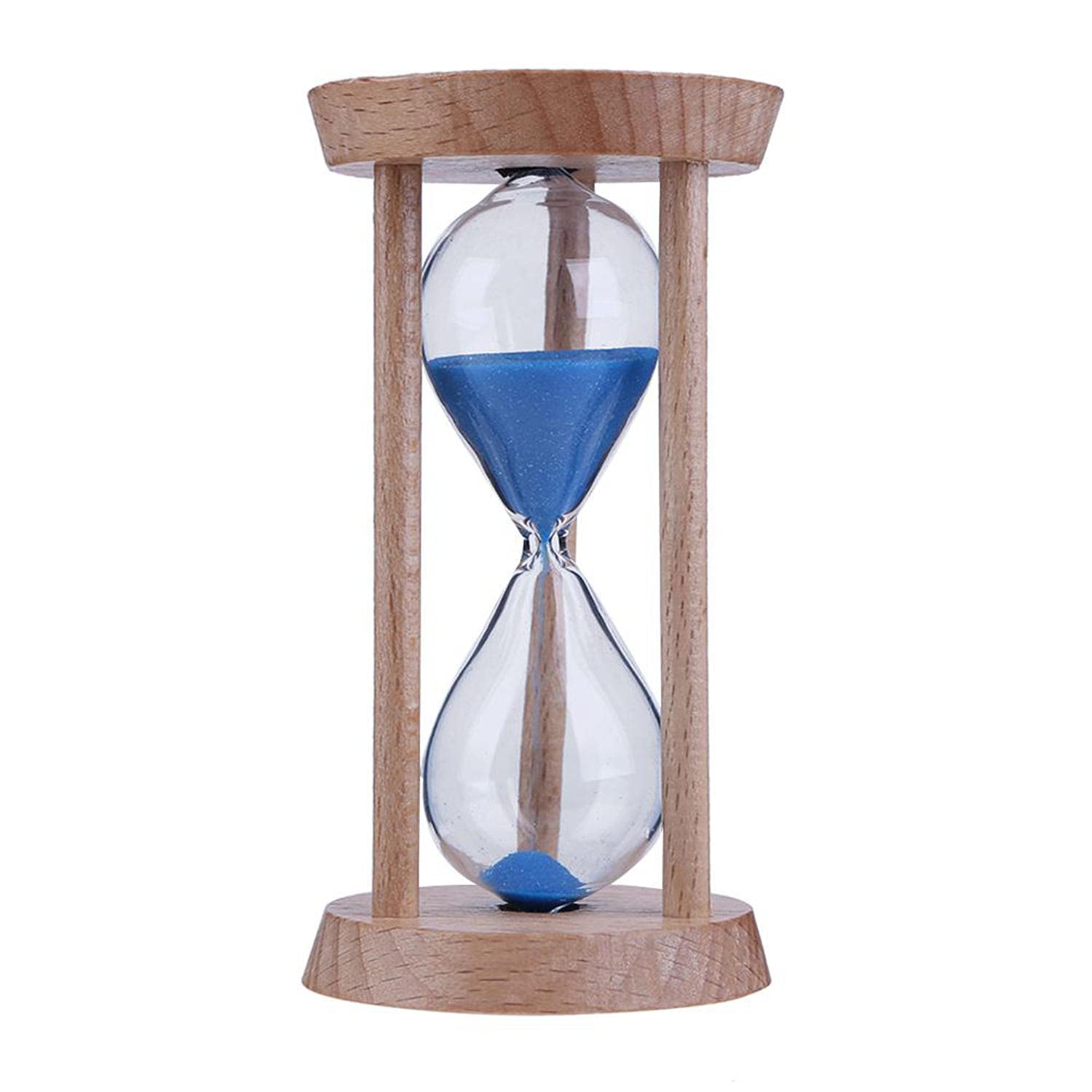 3 Minute Wooden Hourglass Sand Timer - Portable Toothbrush Timer for Kids, Home Decor & Unique Gift Idea | Perfect for Brushing Teeth, Classroom Activities, and Office Desk Decor