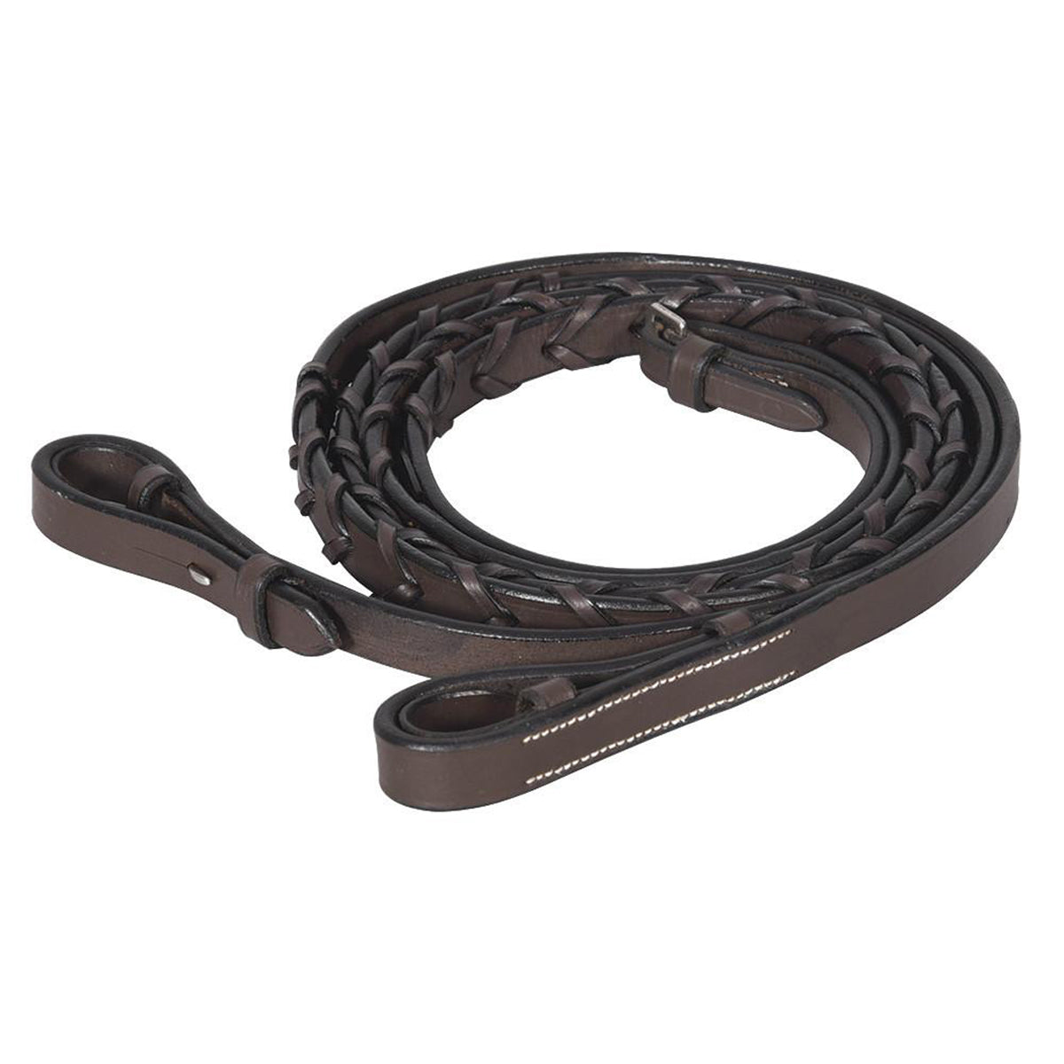 Premium HDR Advantage Flat Laced Horse Reins - Durable Equestrian Training Equipment for Dressage & Western Riding
