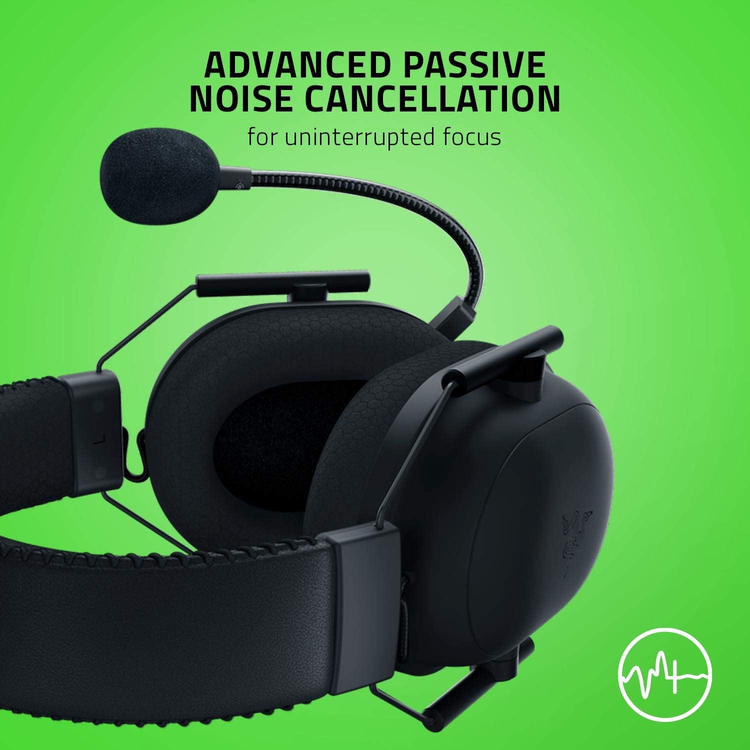 Razer BlackShark V2 Pro Wireless Gaming Headset with THX 7.1 Spatial Audio - 50mm Titanium Drivers - Detachable Noise-Cancelling Mic - Compatible with PC, PS5, PS4, Nintendo Switch - Perfect for Competitive Gaming & Esports (Black)