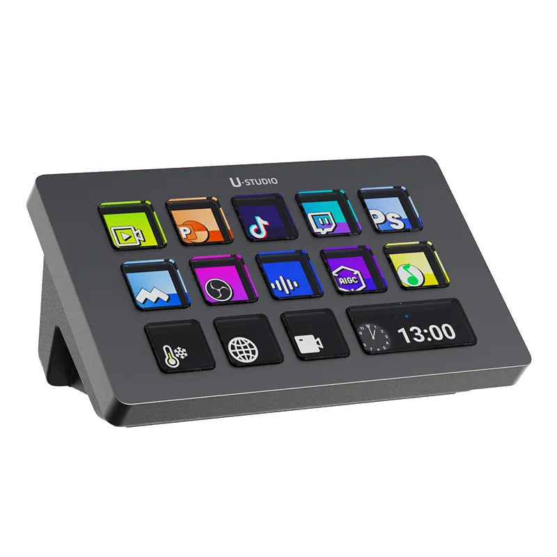 Ulanzi D200 Professional Live Stream Controller - Perfect for YouTube, Twitch & Gaming Broadcasts | USB Mixer with Audio Controls for Podcasting & Content Creation