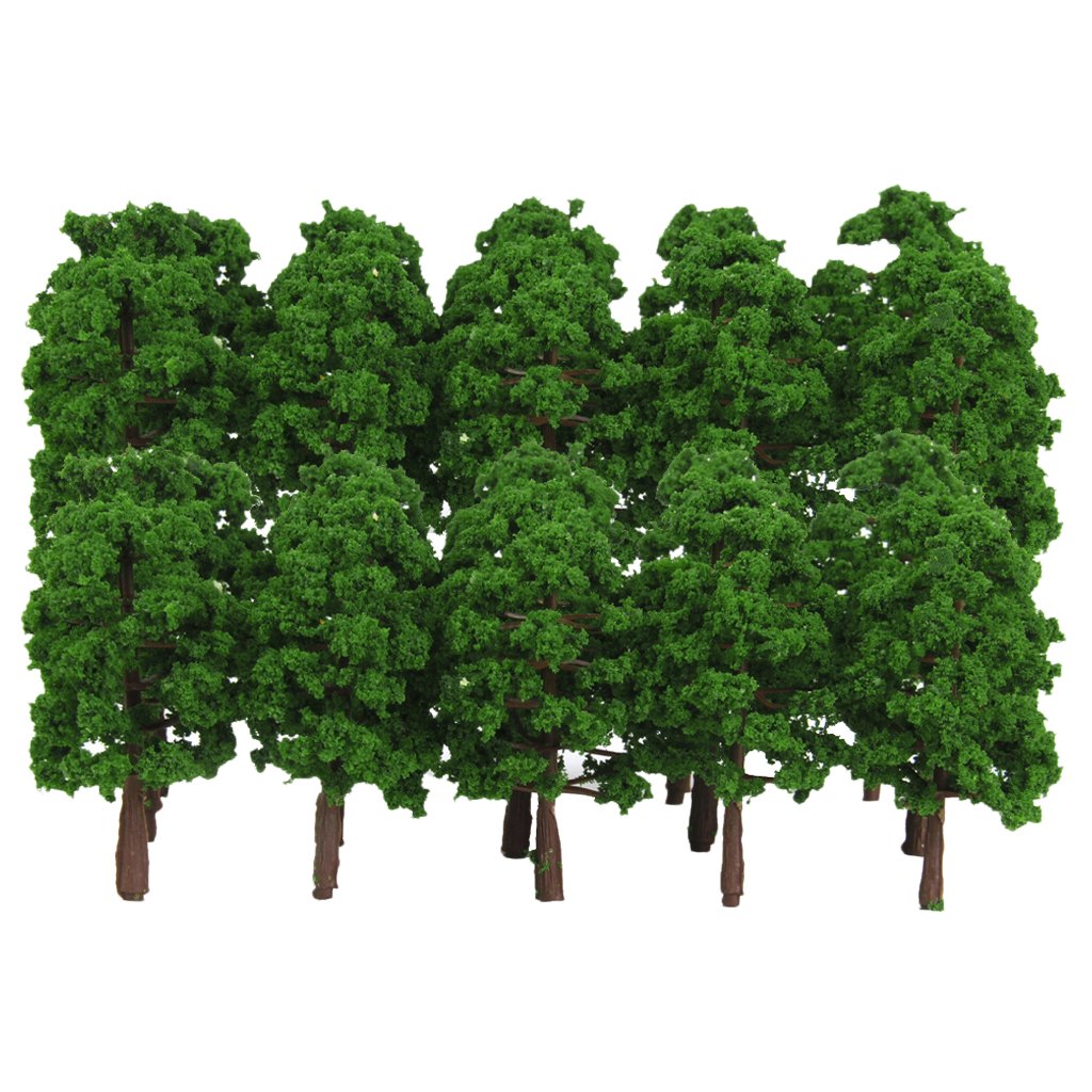 40Pcs 1:160 Scale Model Train Architecture Supplies - Perfect for HO Scale Train Sets, Dioramas & Miniature Landscapes