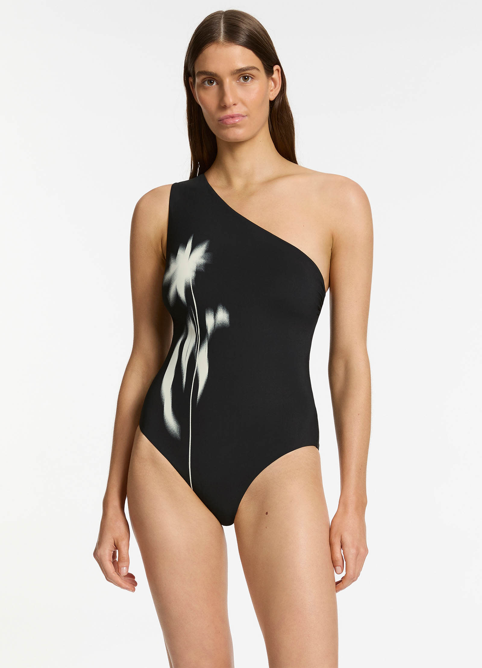 Elora One Shoulder Black One Piece Swimsuit - Sexy Monokini for Beach, Pool & Vacation