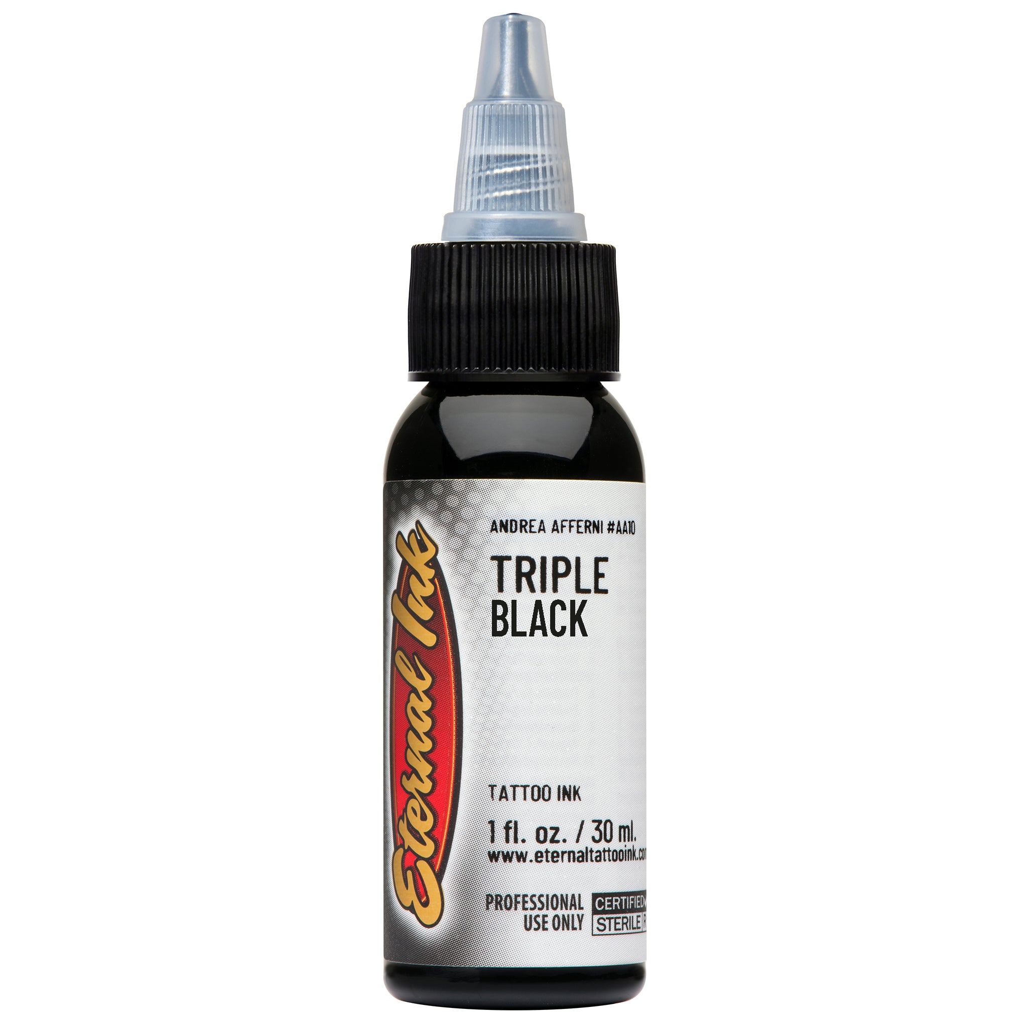 Eternal Andrea Afferni Triple Black Ink 1oz - Premium Calligraphy Ink for Fountain Pens, Dip Pens & Art Projects - Perfect for Lettering, Drawing & Professional Use